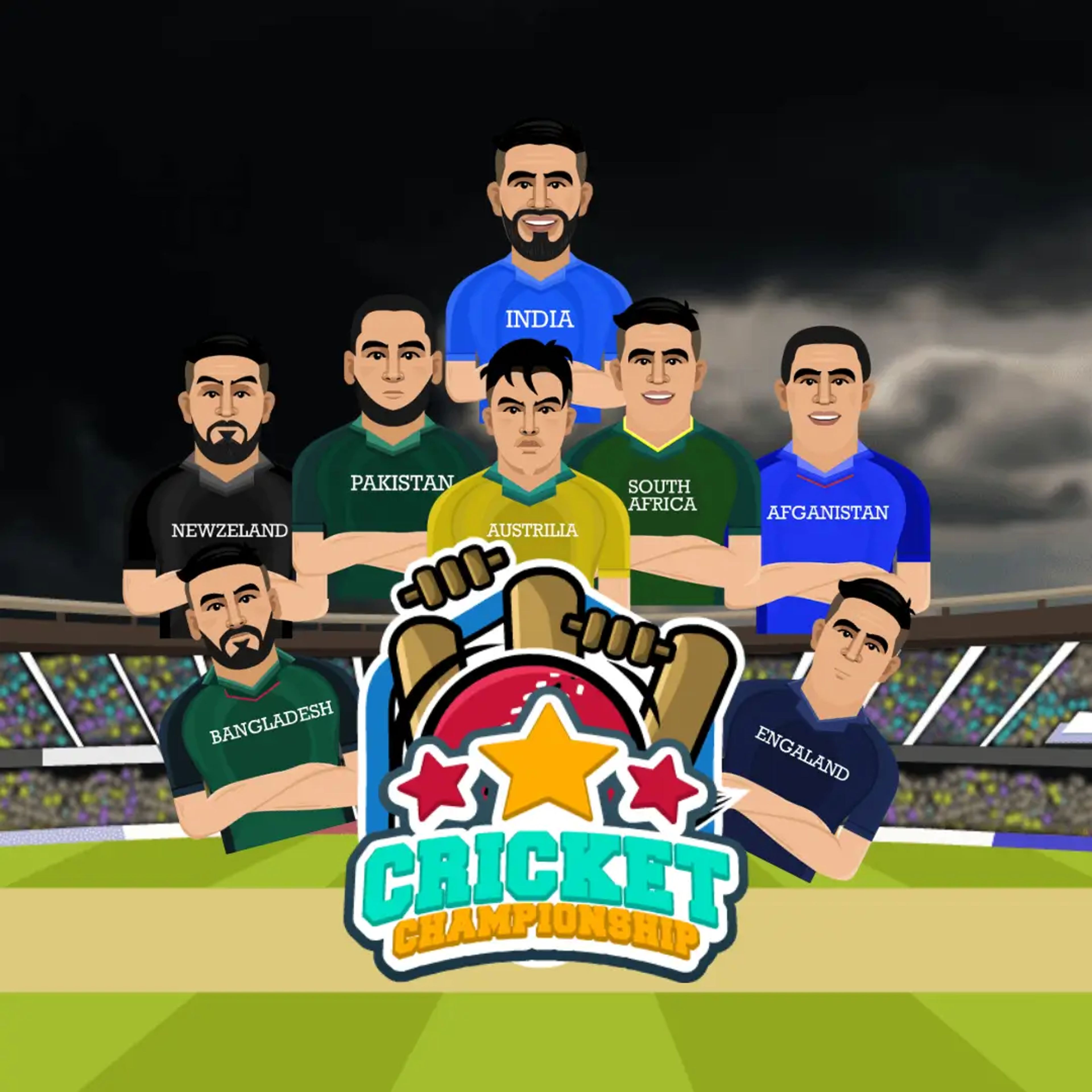 Cricket Championship Illustration