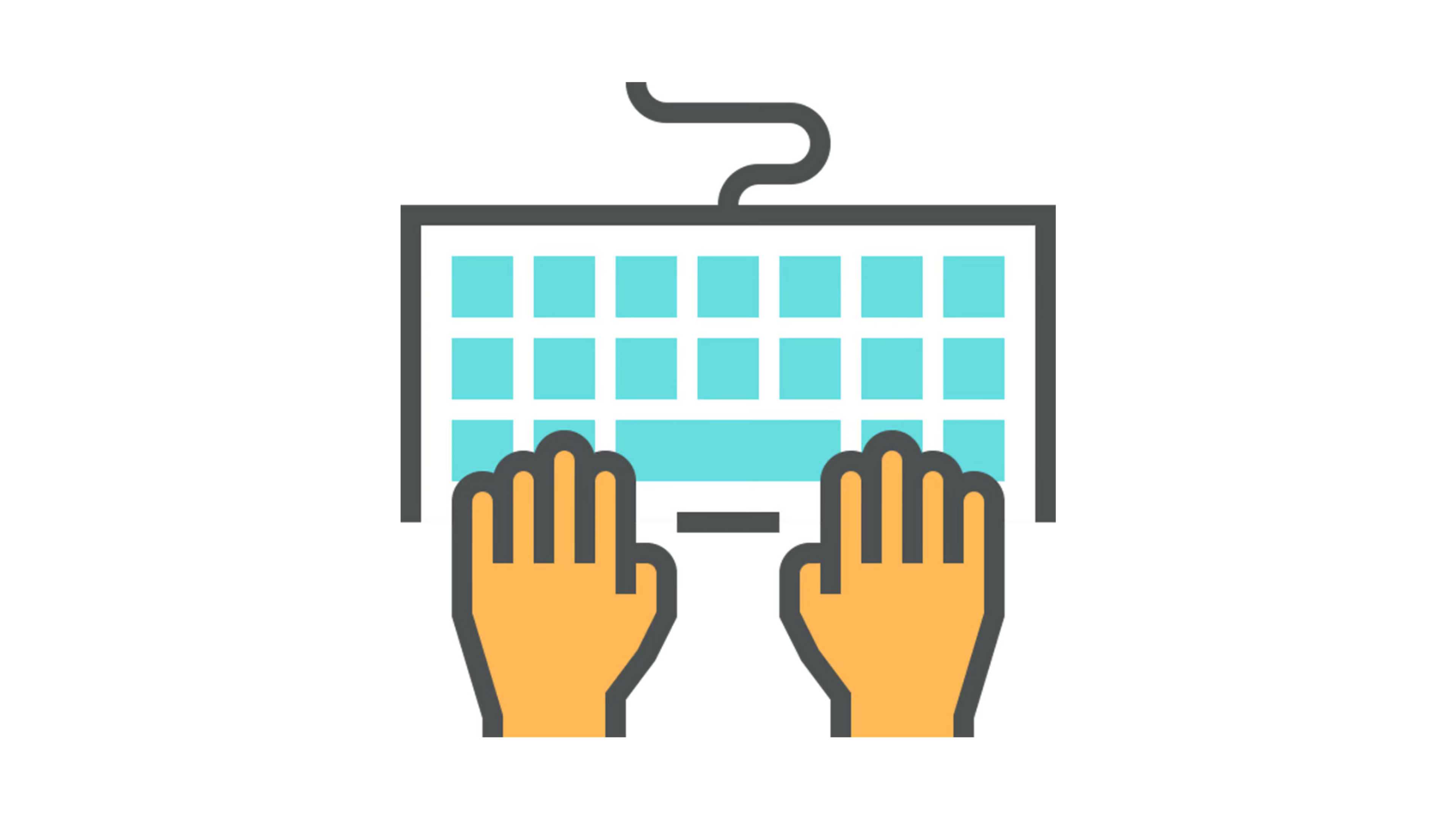 Keyboard Games Illustration