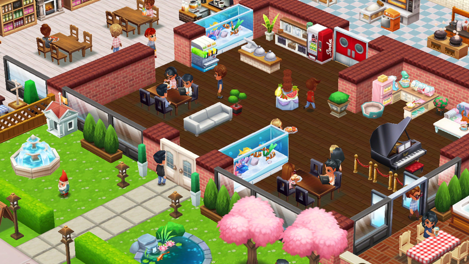 Restaurant Games Illustration Restaurant Games Illustration