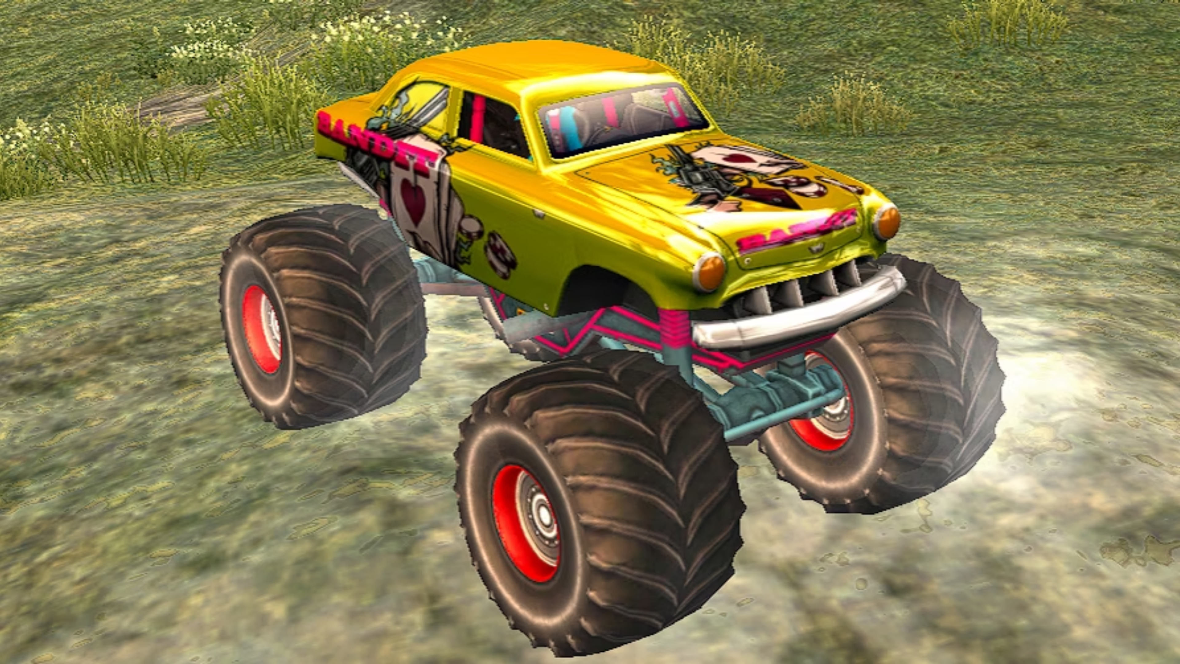 Monster Truck Games Illustration