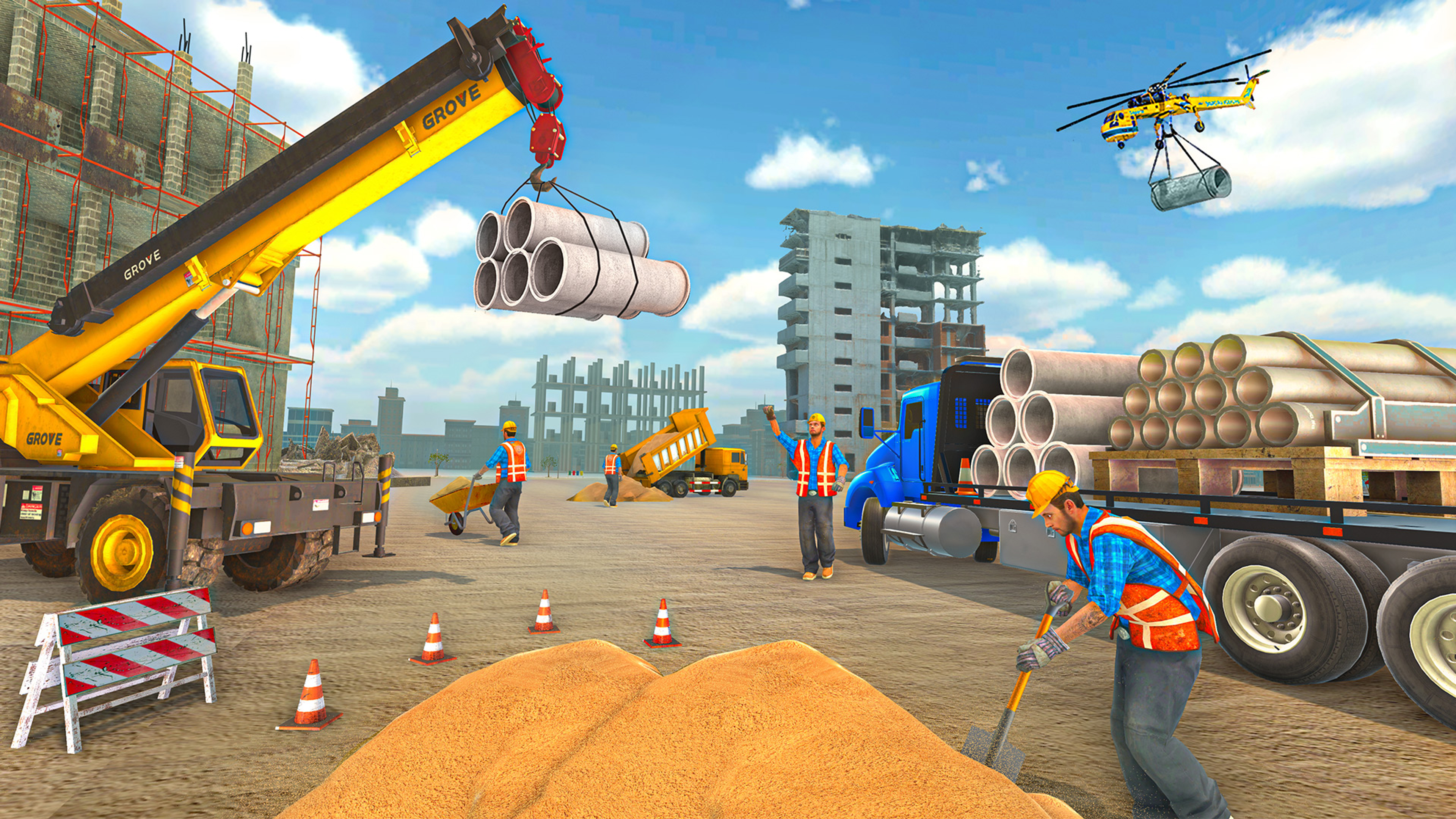 Construction Games Illustration