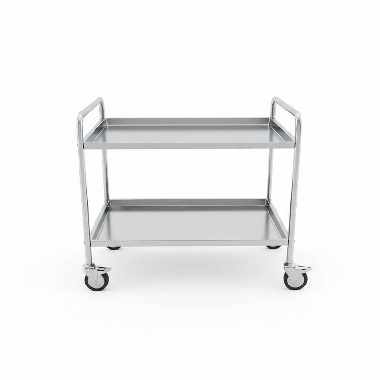A simple, durable 304 stainless steel instrument trolley