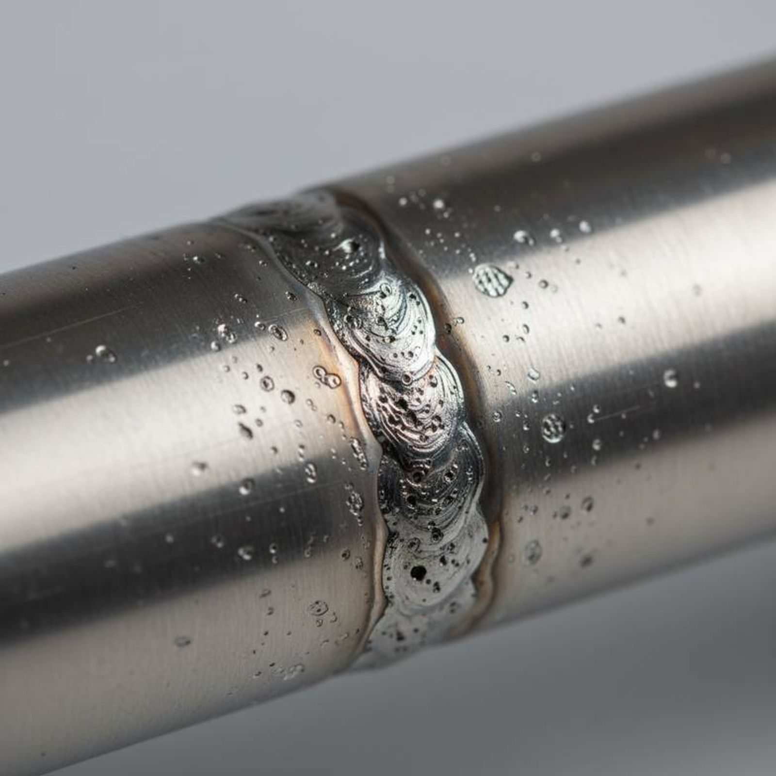 A close-up image shows a porous and uneven weld seam on a metal bed frame, a critical structural and medical furniture defect.
