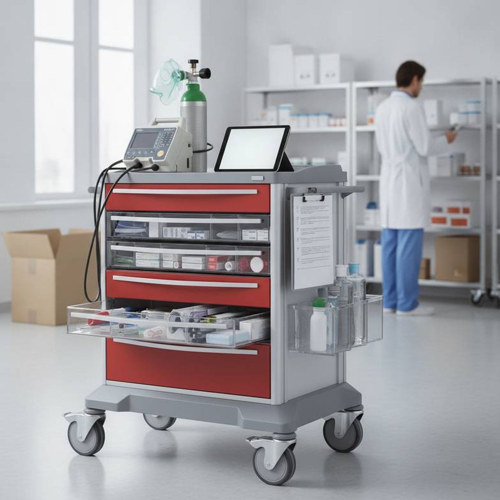 Emergency Cart Checklist: What Should Be Included in a Crash Cart? image 1