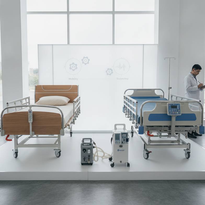 Home Care Beds vs Hospital Beds: What Is the Difference for Buyers?