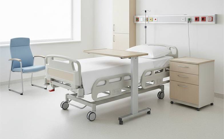 Patient Room Furniture Packages: Beds, Bedside Cabinets, Tables and Seating