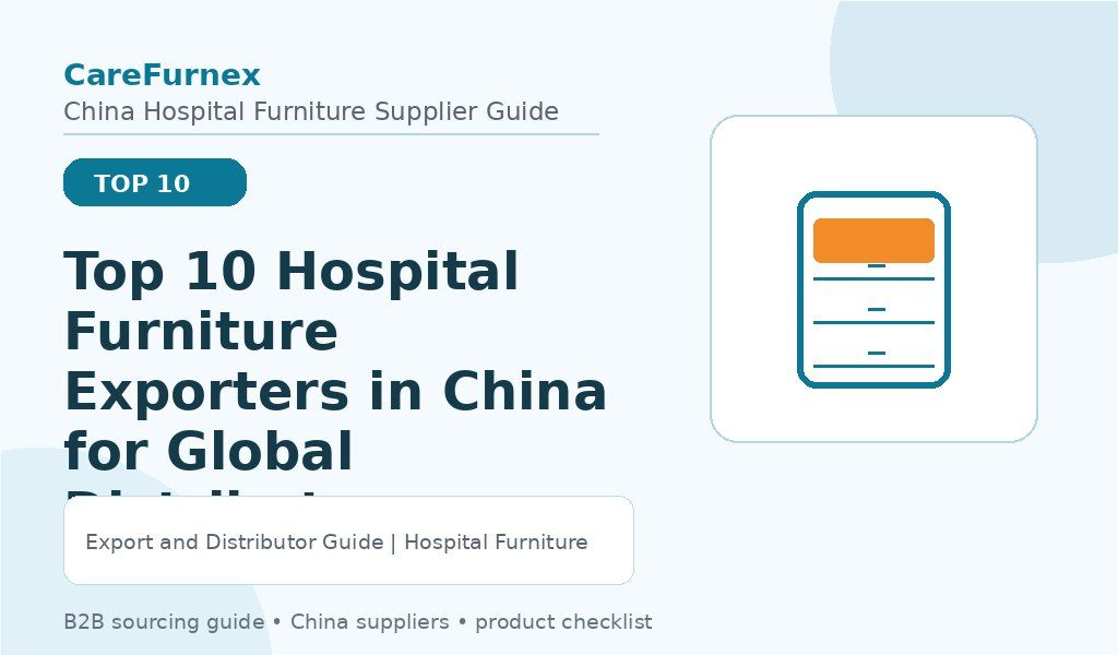 Top 10 Hospital Furniture Exporters in China for Global Distributors