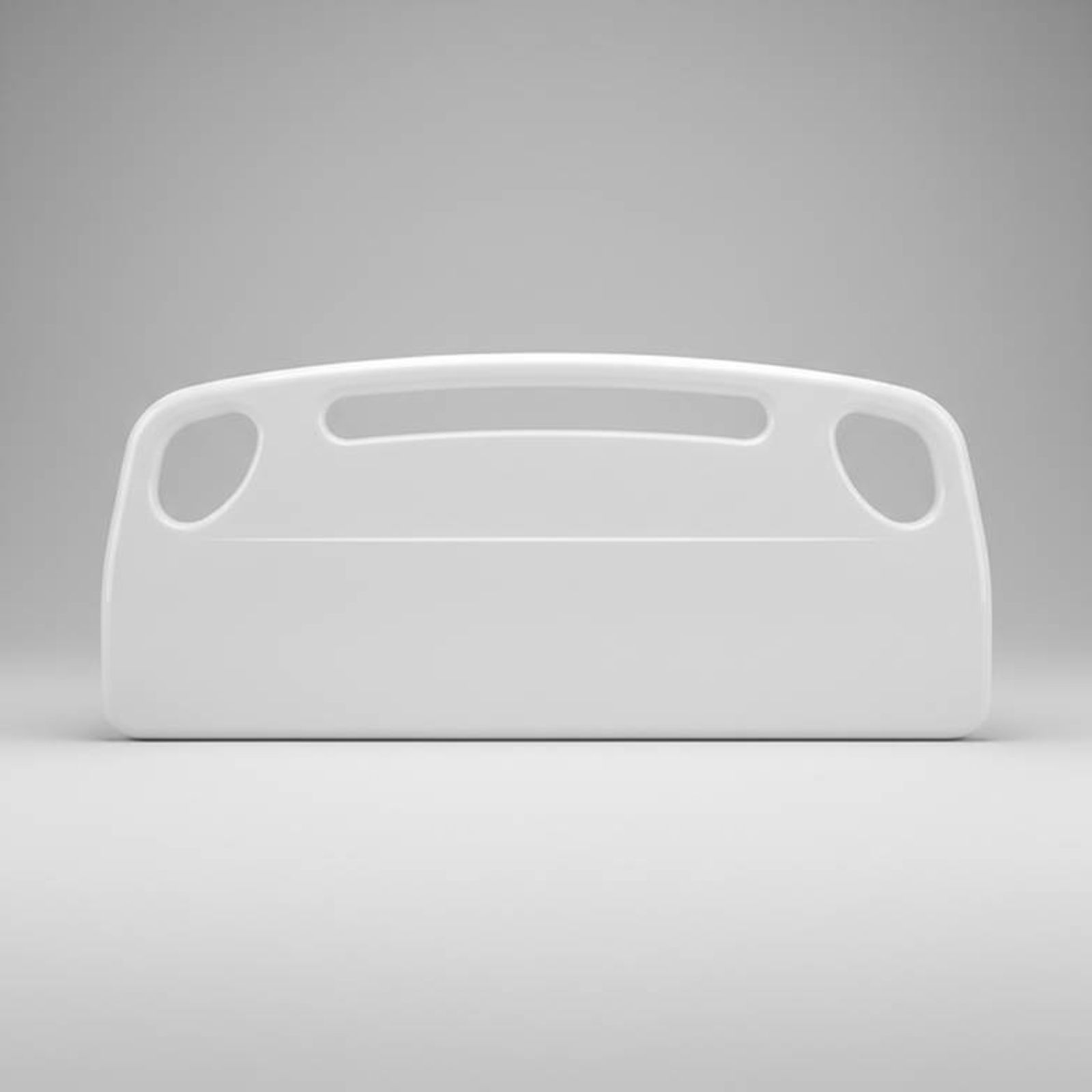 A seamless, injection-molded ABS hospital bed headboard, demonstrating a key feature of high-quality hospital bed materials