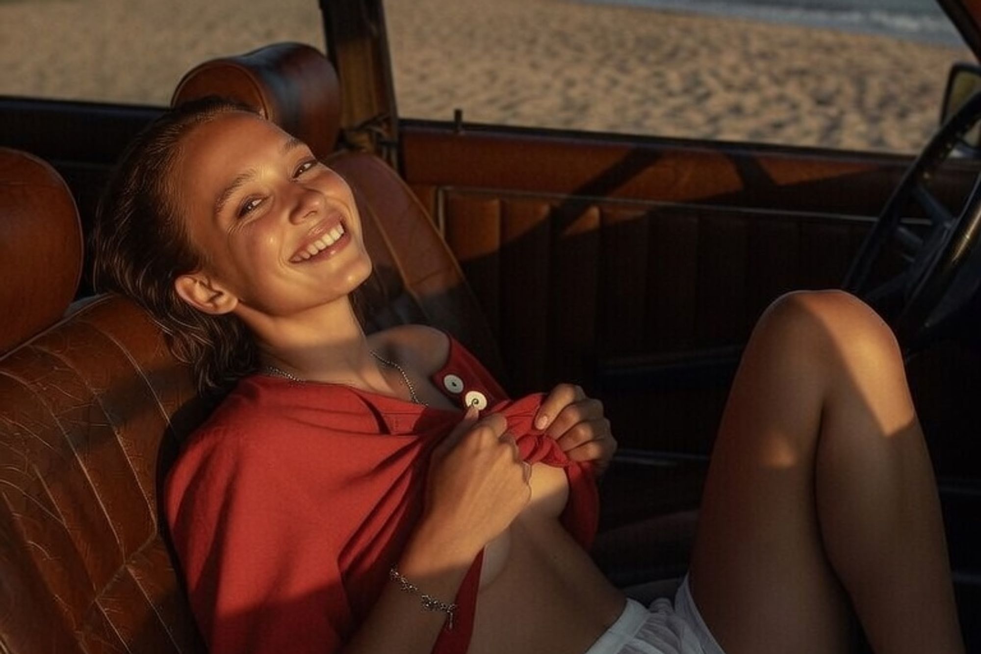 Golden Hour on the Baltic Beach