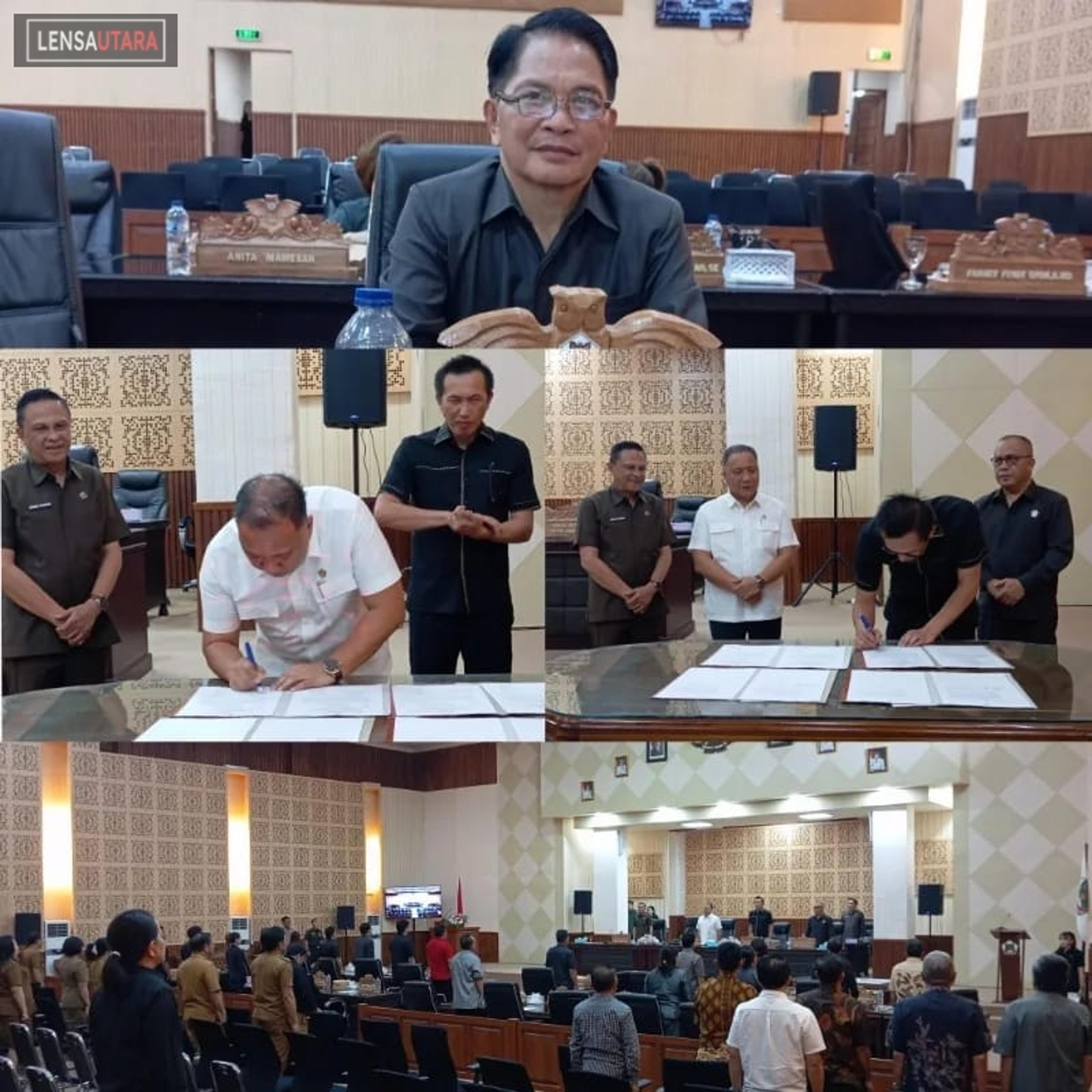 Johny Runtuwene Gantikan Mono Turang sebagai Ketua DPRD Kota Tomohon Disetujui dalam Rapat Paripurna