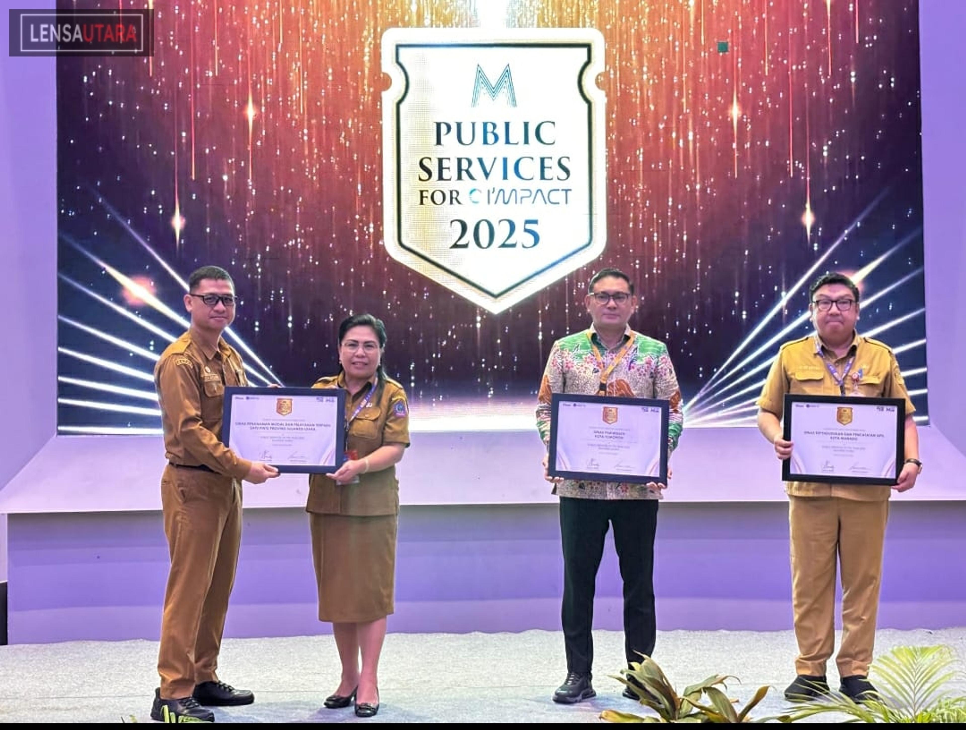 Pemerintah Kota Tomohon Raih Public Service for IMPACT Award Sulawesi Utara 2025