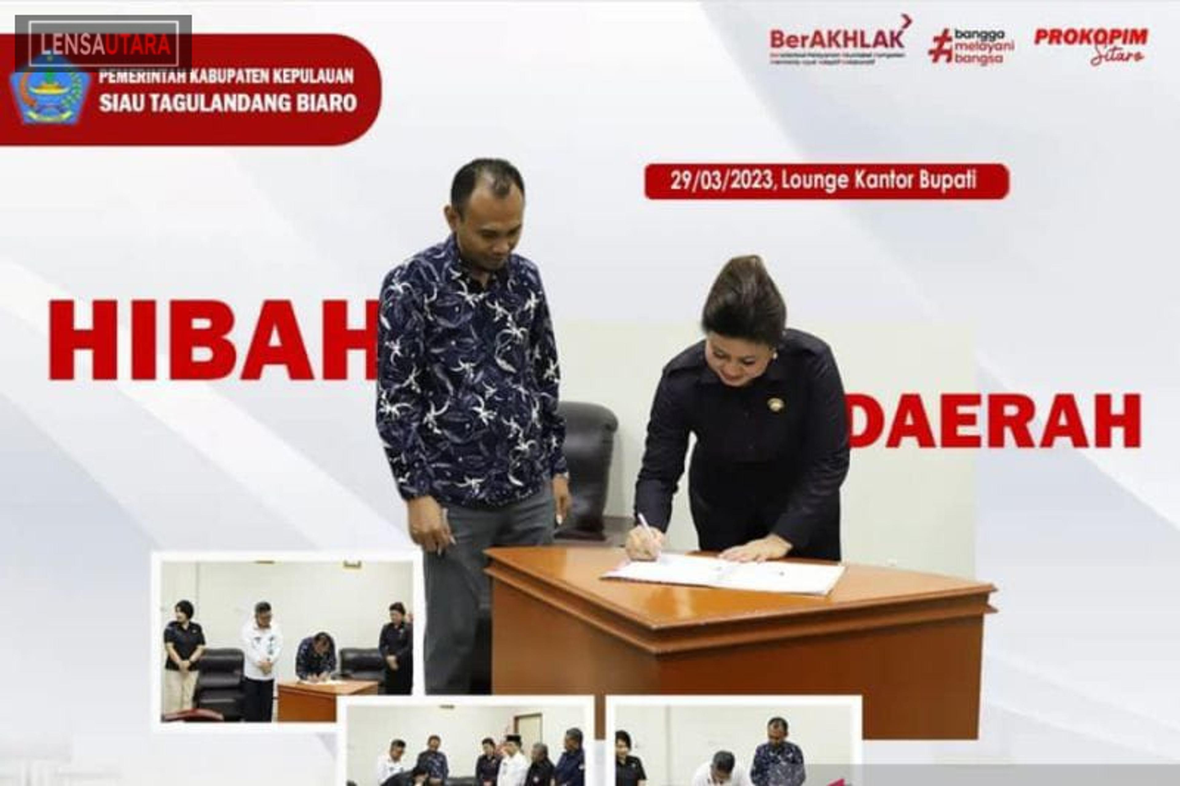 Pemkab Sitaro Hibahkan Tanah untuk Pembangunan Kantor KPU