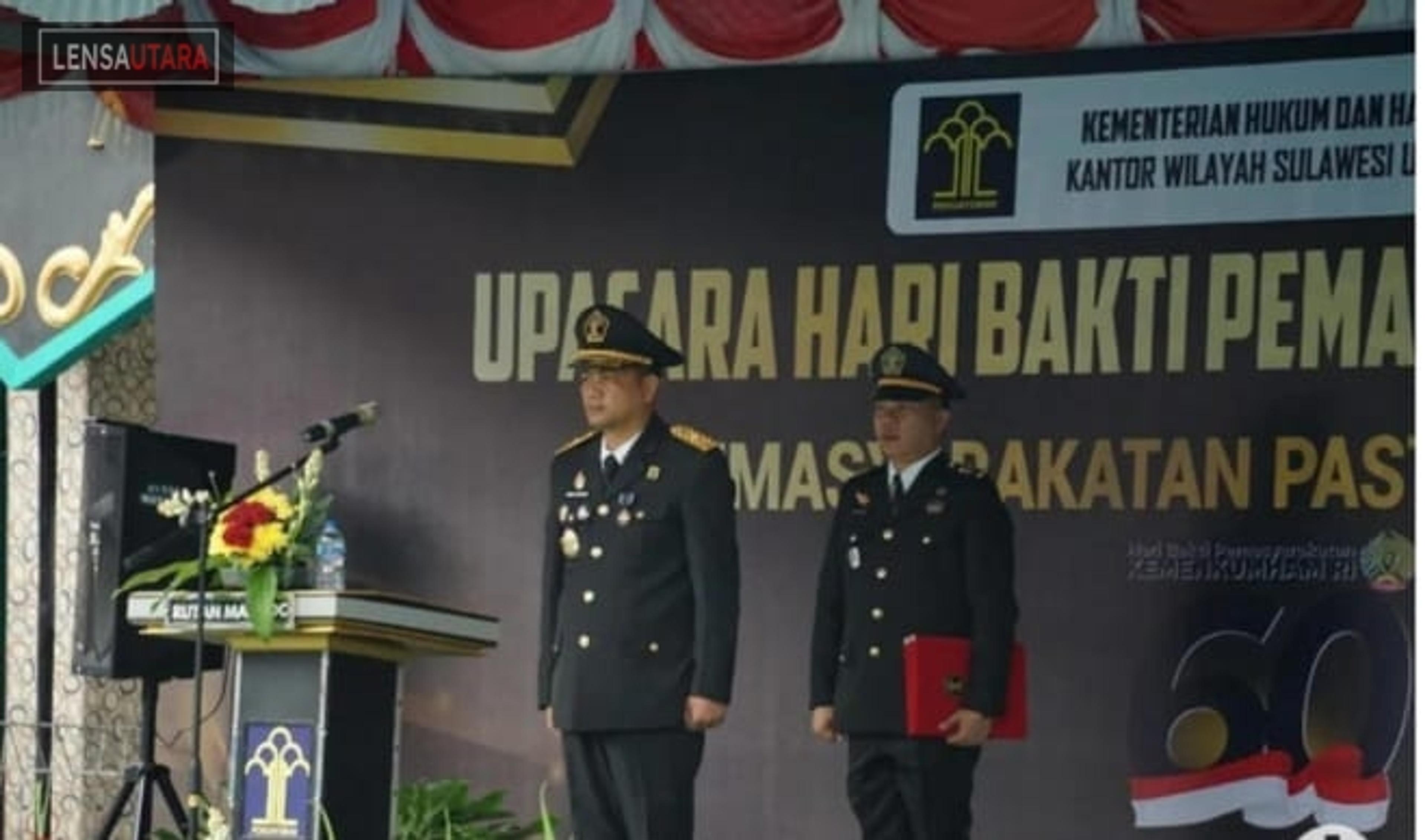 Kemenkumham Sulut Peringati Hari Bakti Pemasyarakatan ke-60