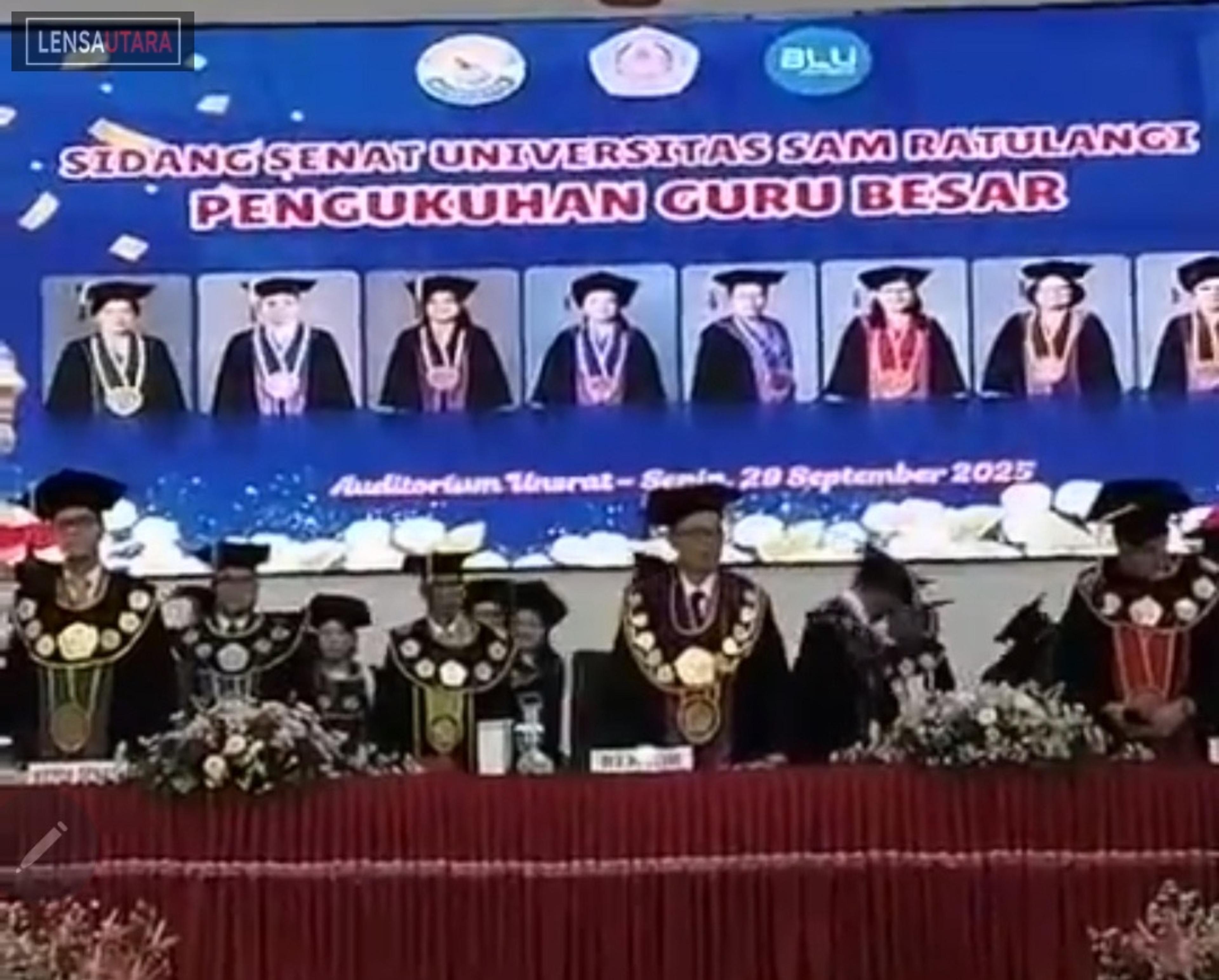 UNSRAT Cetak 8 Guru Besar yang Baru, Berikut Daftar Namanya