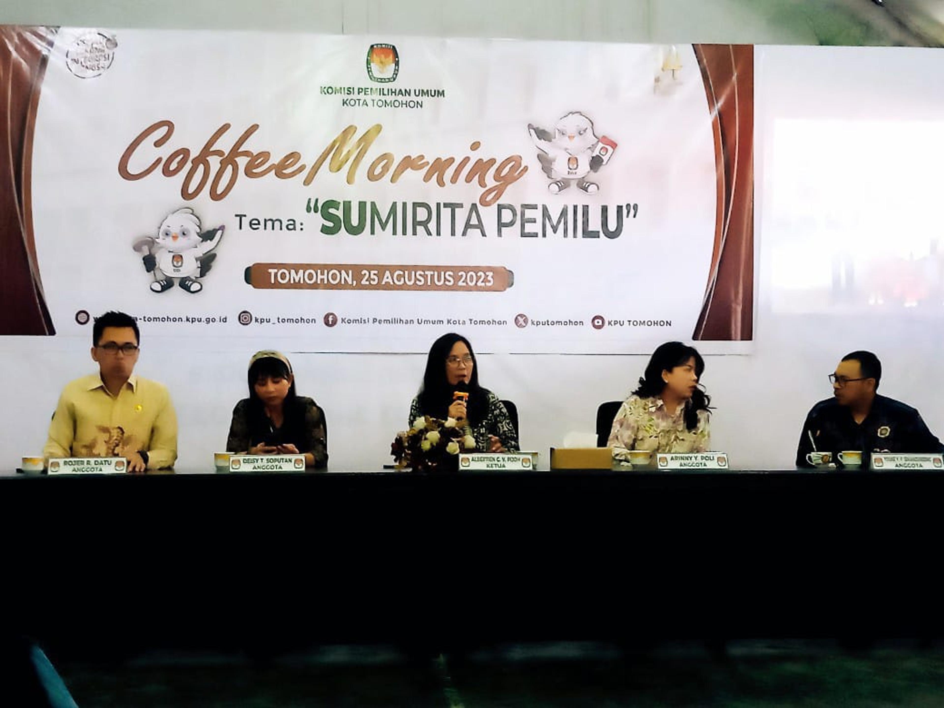 KPU Tomohon Dialog Bersama Pers, Juga Bahas Layanan Pindah Memilih