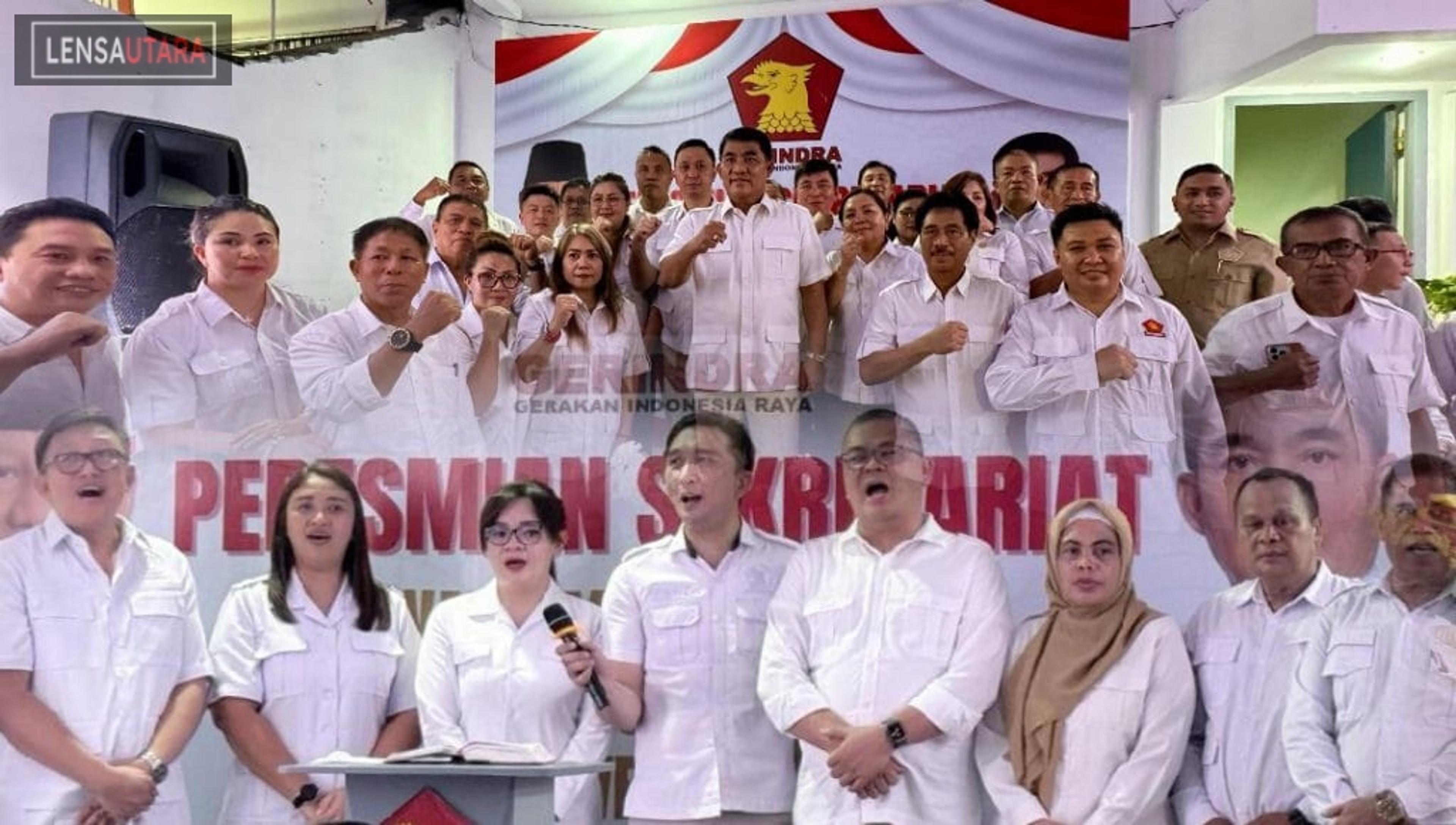 Kantor Baru Gerindra Sulut Diresmikan, Yulius: Jadi Berkat Bagi Rakyat Sulut