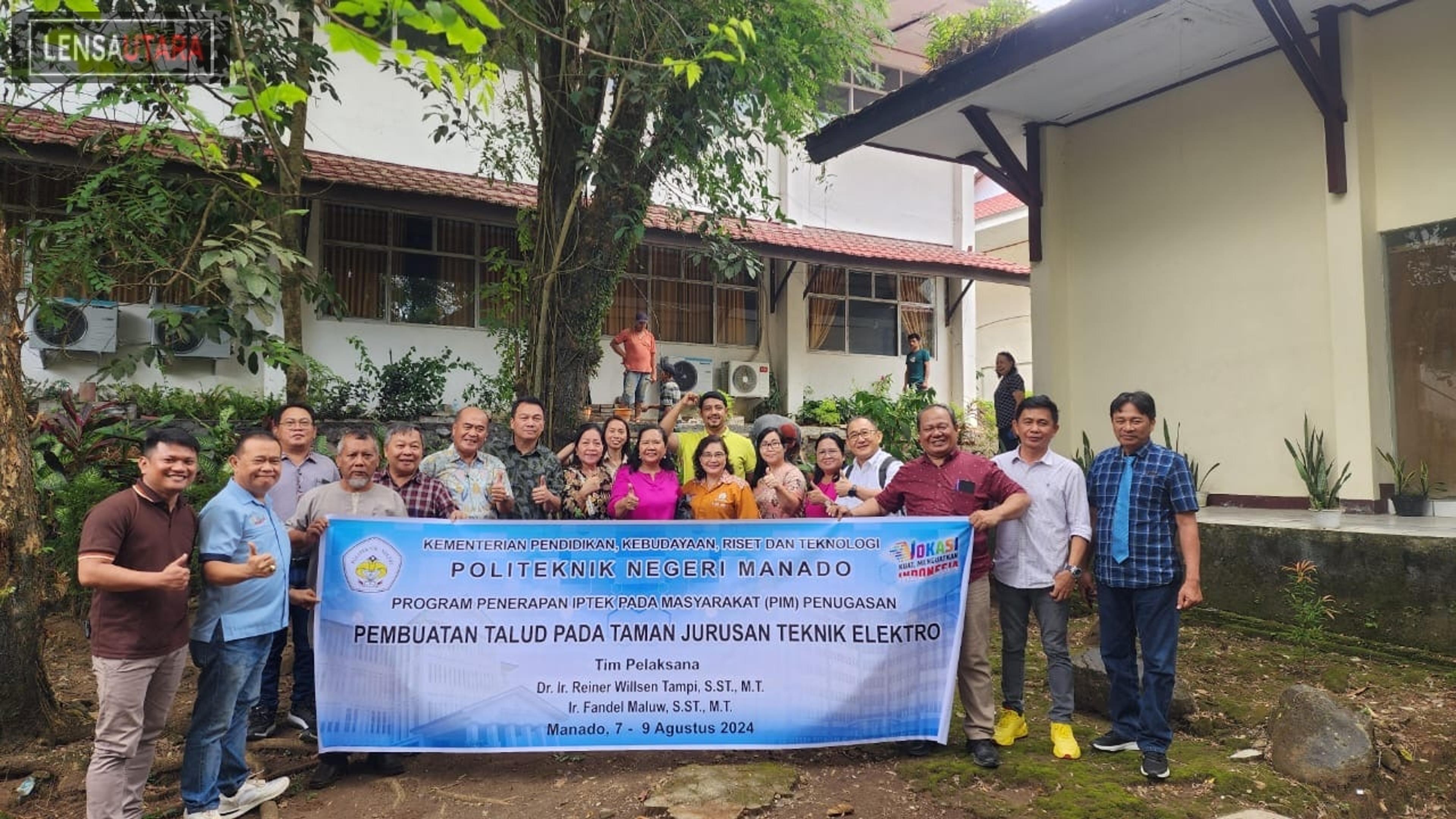 Progam PIM Tuntaskan Masalah Talud dan Handrail di Jurusan Teknik Elektro Politeknik Negeri Manado