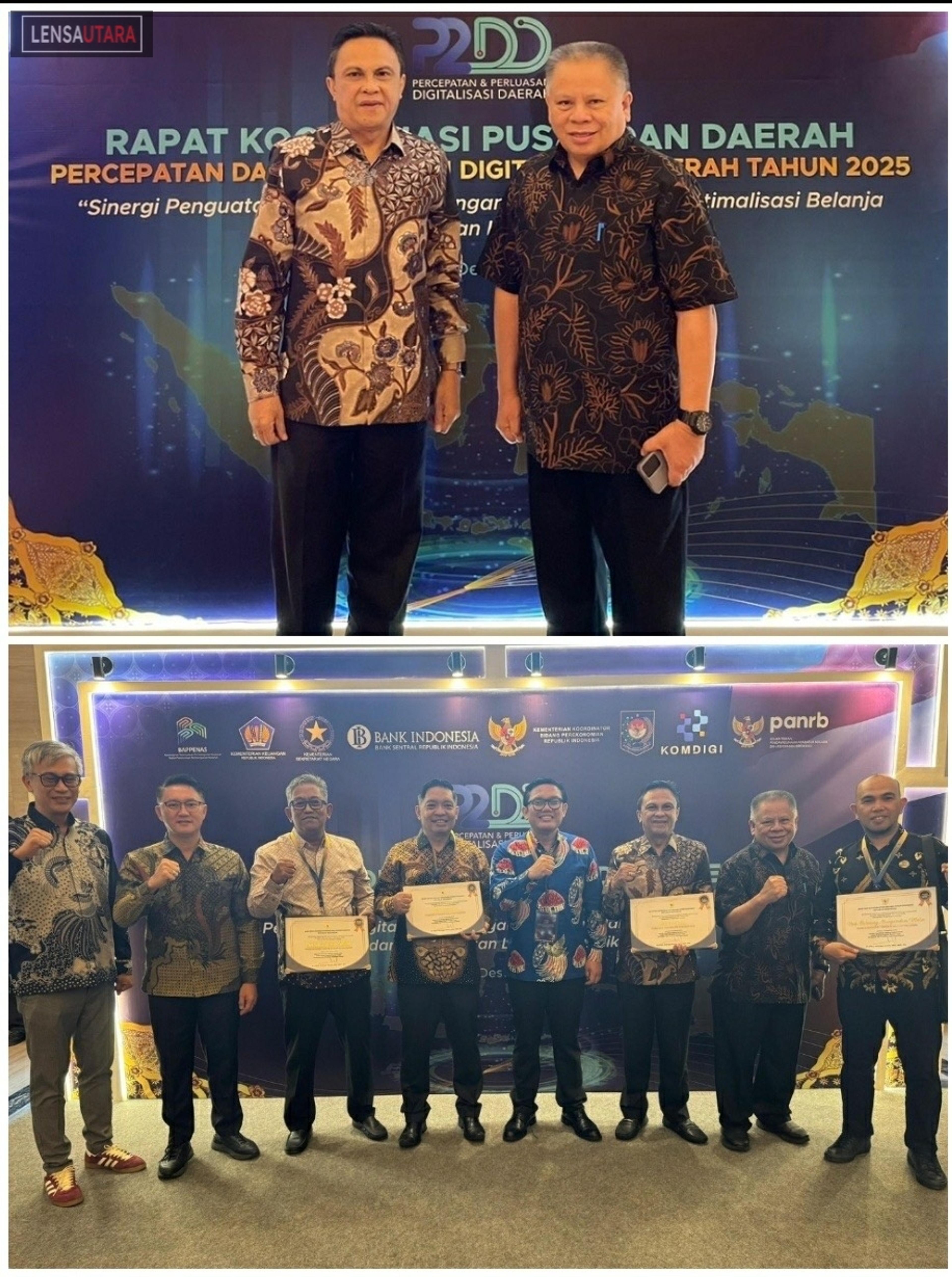 Diterima Sekdakot, Tomohon Raih Penghargaan Percepatan dan Perluasan Digitalisasi Daerah 2025