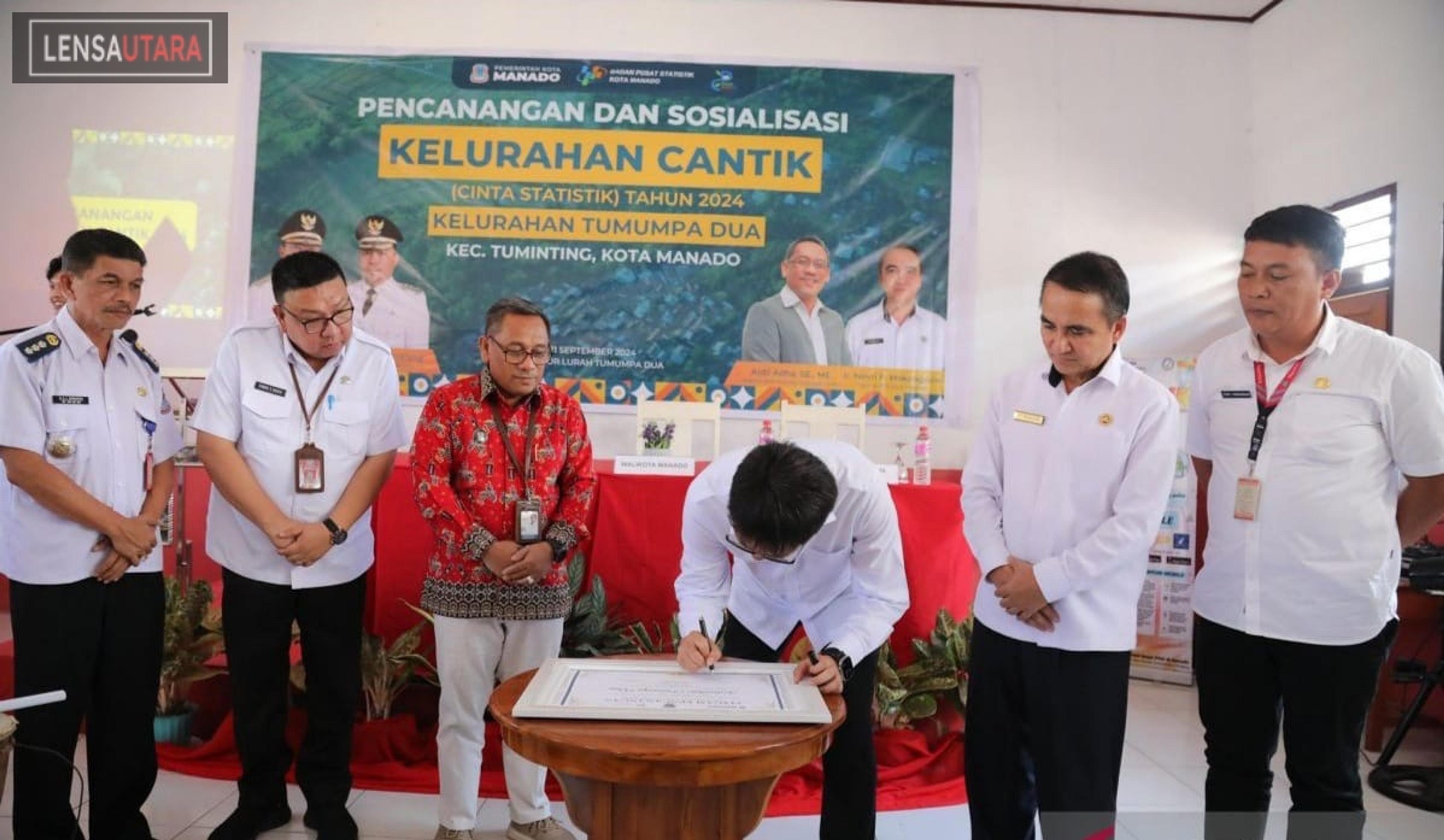 Walikota Manado Canangkan Tumumpa Dua Jadi Kelurahan ‘Cantik’ Tahun 2024