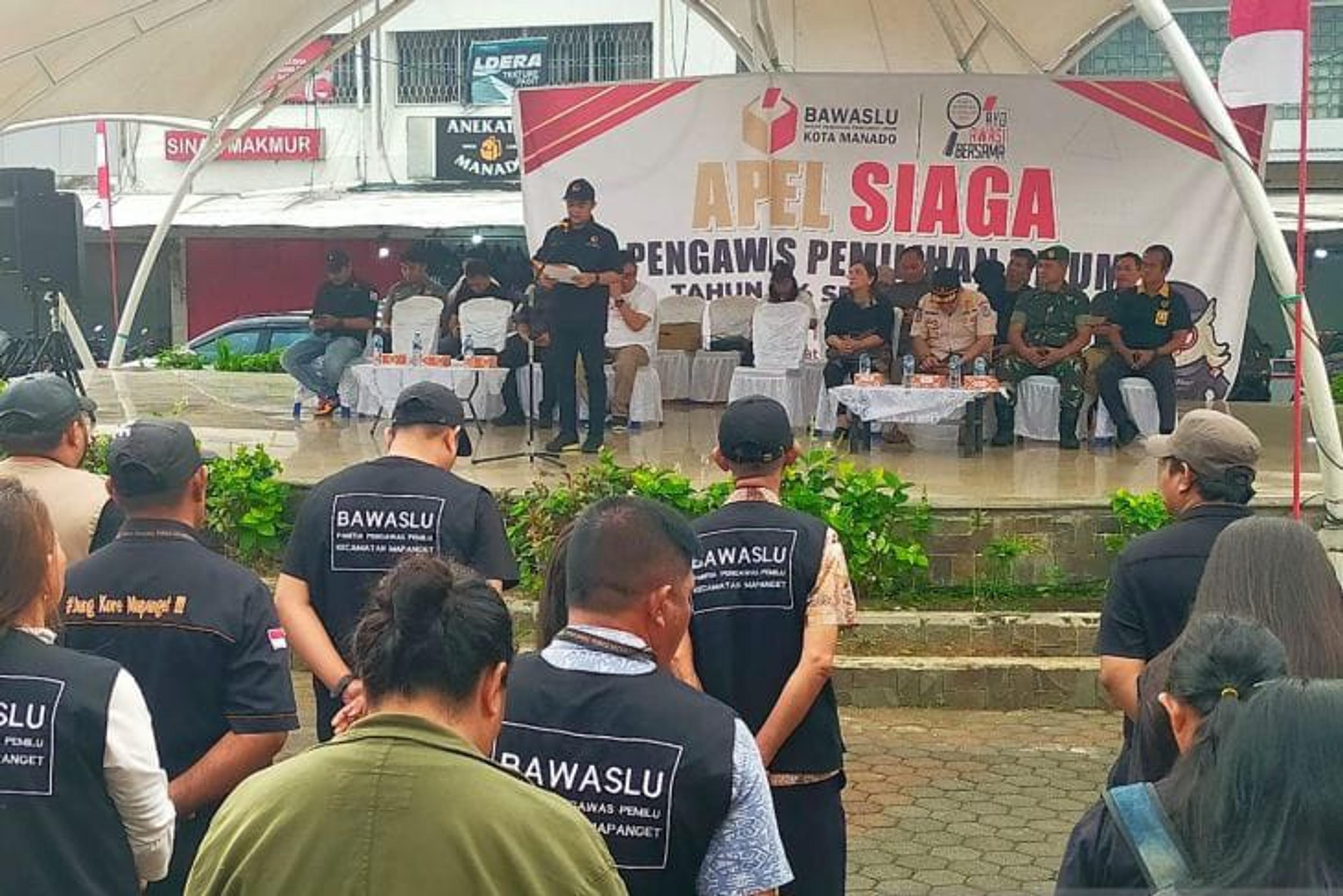 Bawaslu Manado Apel Siaga Masuk Masa Tenang