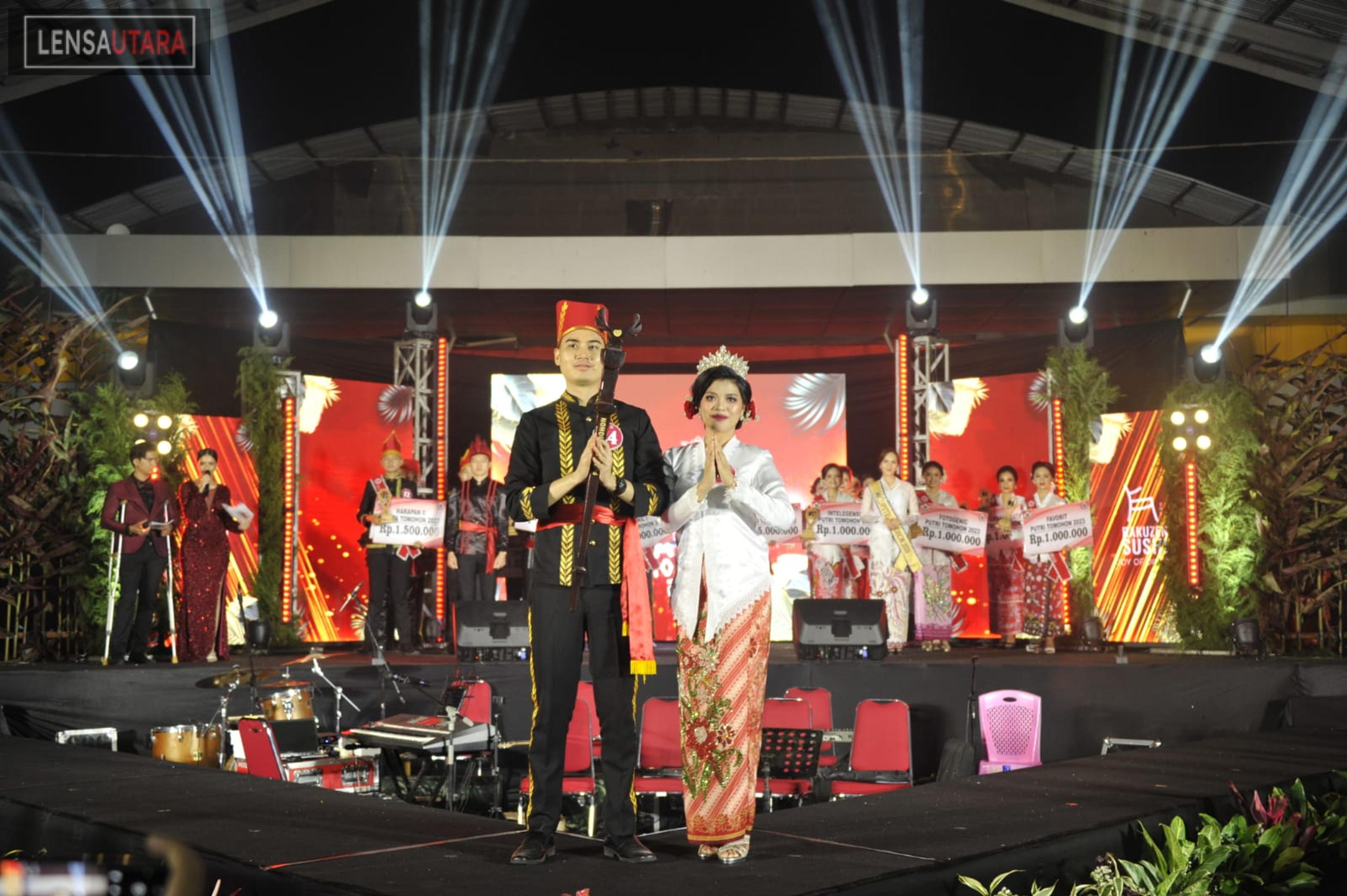 Andika Liando dan Virginia Kemur Jawara Putra Putri Tomohon 2023