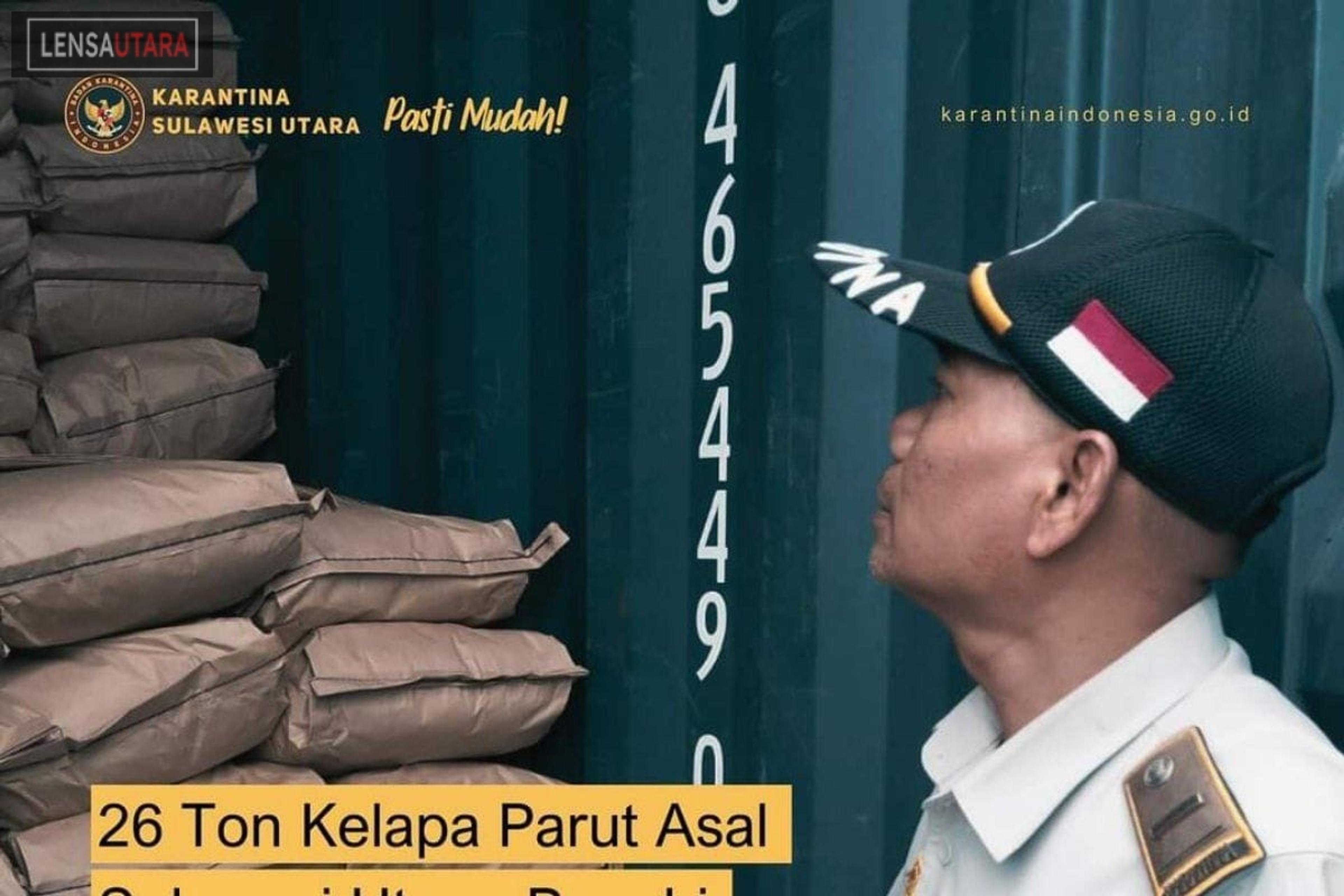 Balai Karantina Pastikan Puluhan Ton Kelapa Parut Sulut Siap Ekspor