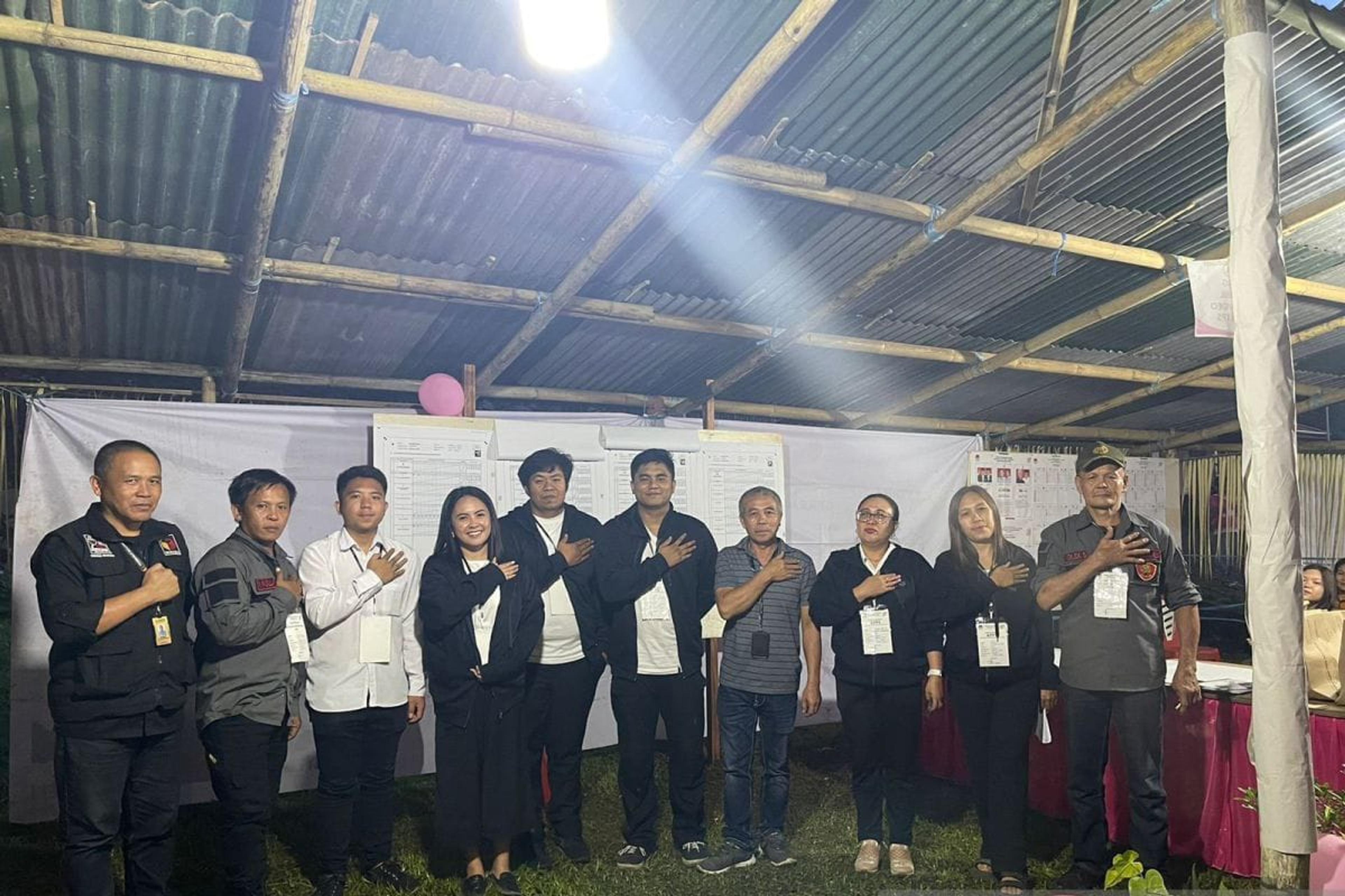 Sembilan TPS Kelurahan Kinilow Satu, Tomohon Prabowo-Gibran Unggul