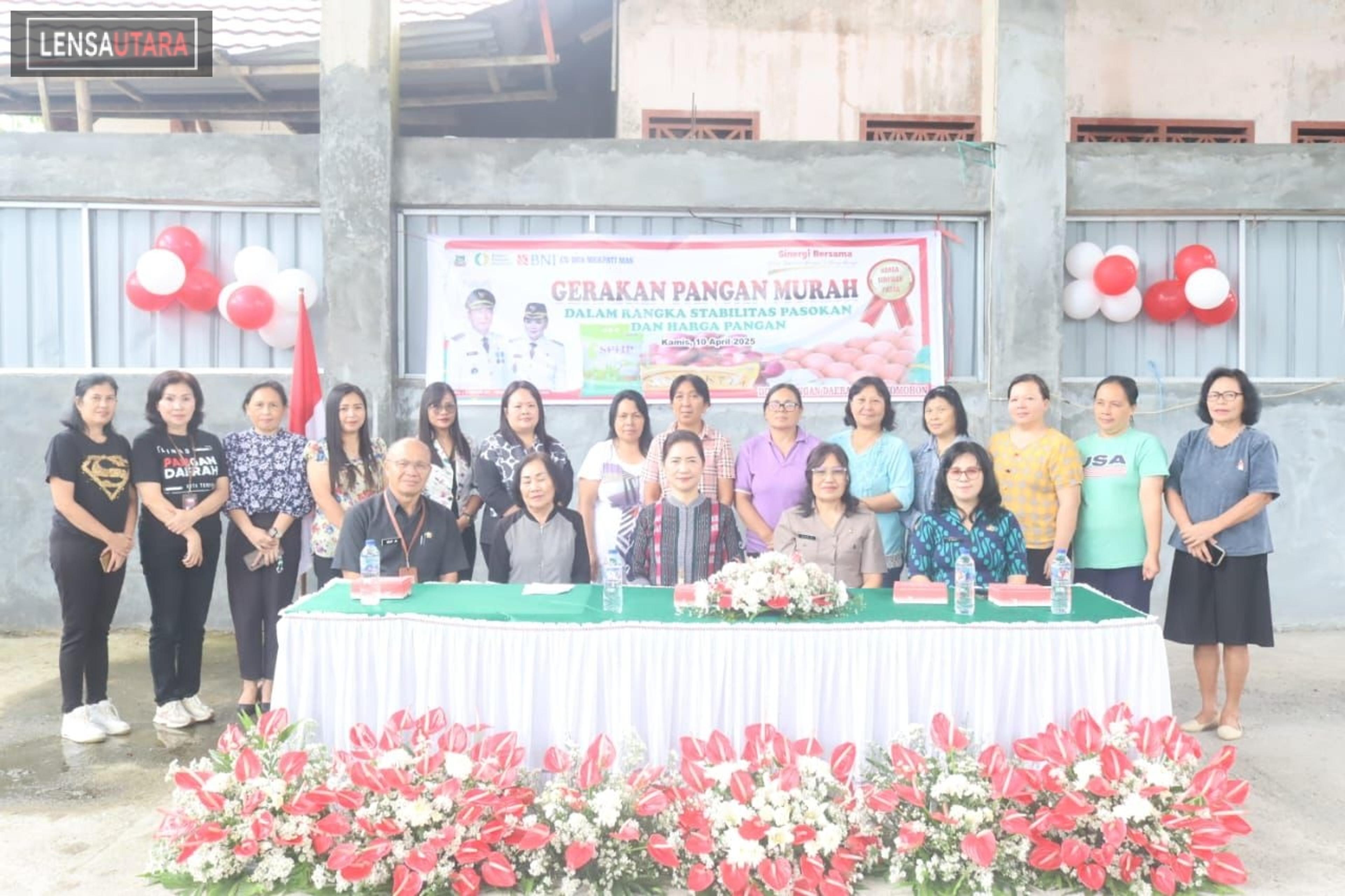 Pemerintah Gandeng BNI dan Pengusaha Lokal Gelar Pangan Murah di Tomohon Utara