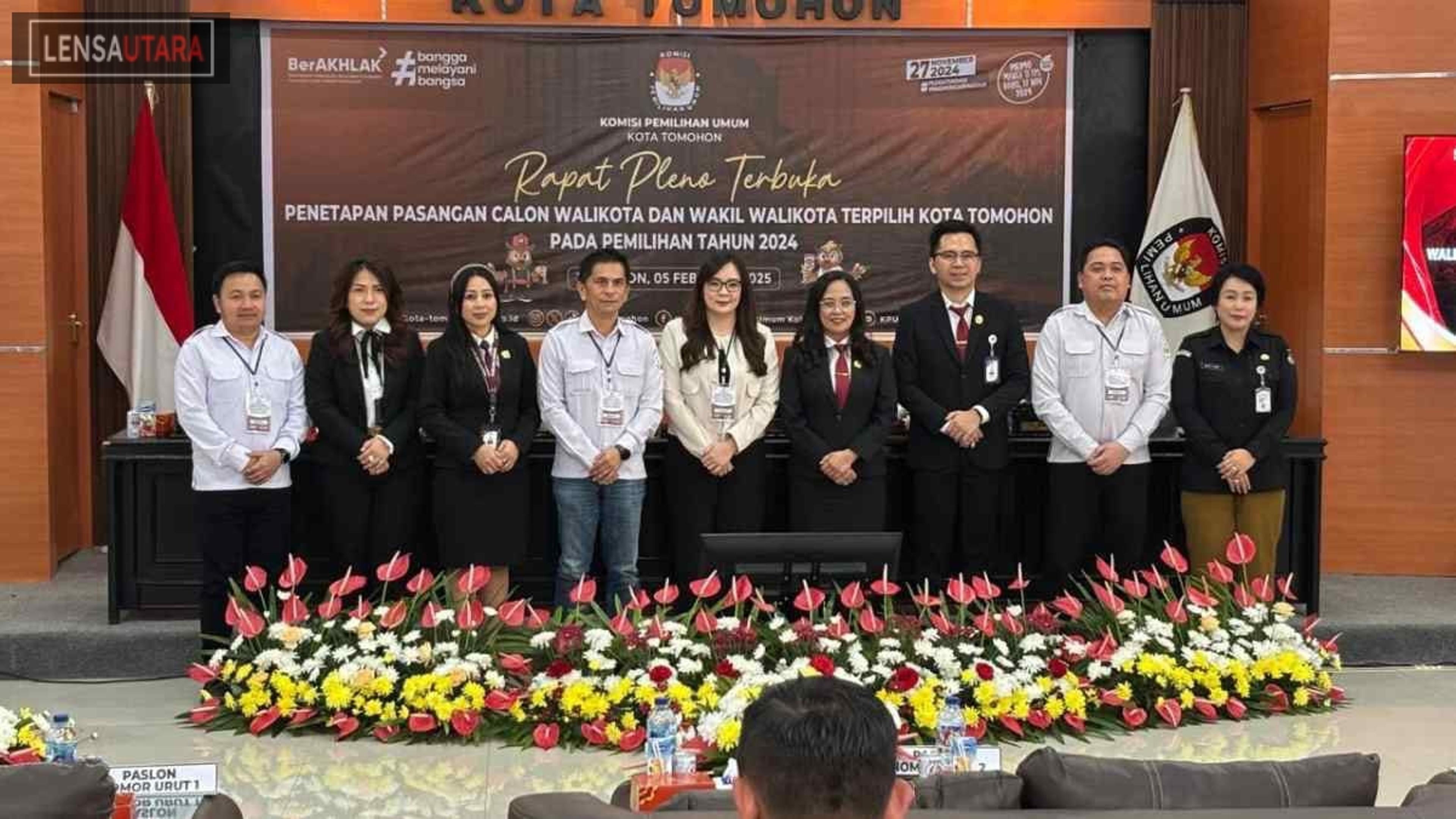 Pleno KPU, Tetapkan Caroll Senduk-Sendy Rumajar Walikota dan Wakil Walikota Tomohon