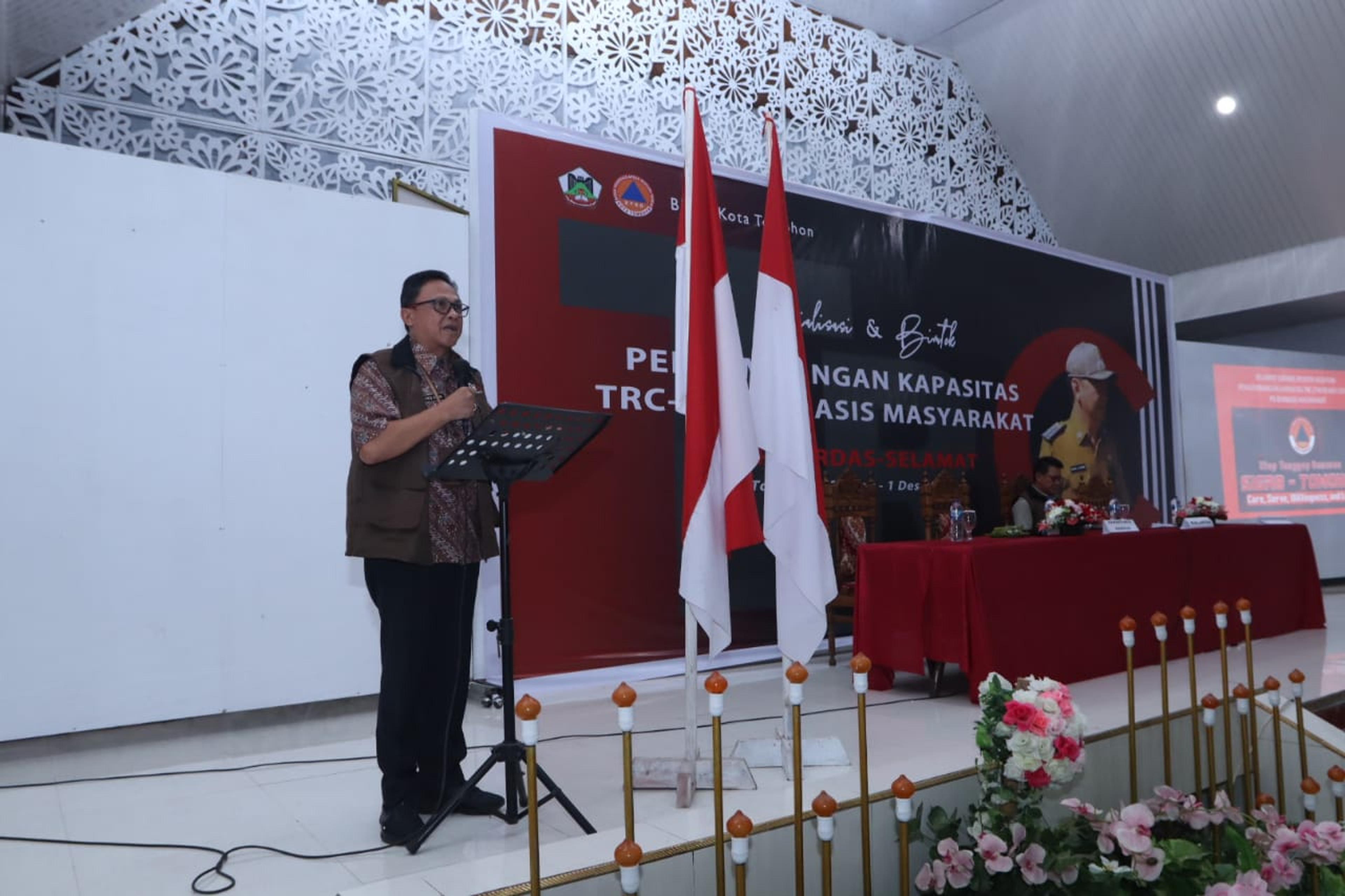 BPBD Tomohon Gelar Bimtek Pengembangan Tim Reaksi Cepat Penanggulangan Bencana