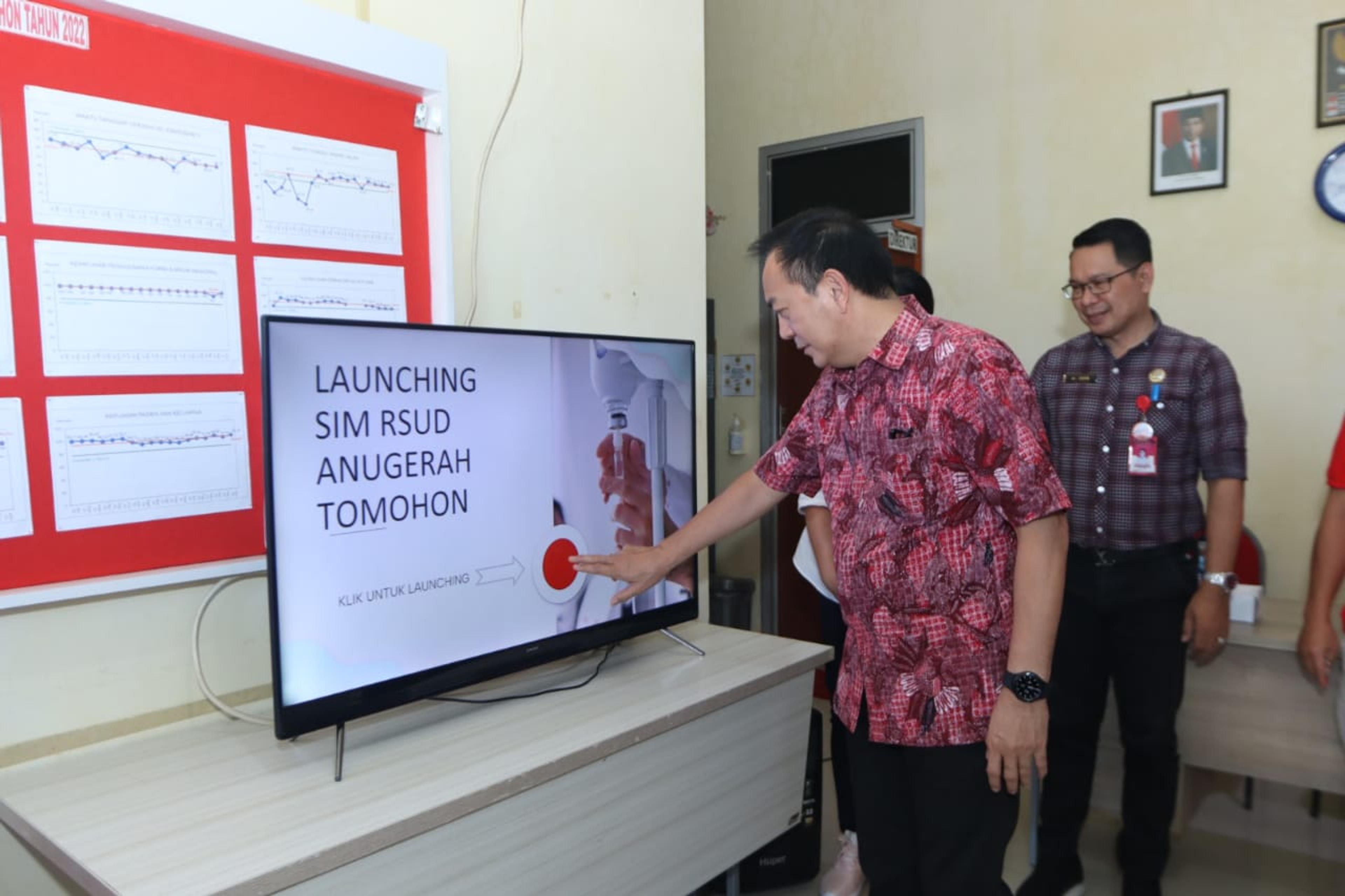 Tingkatkan Layanan Kesehatan SIMRS Resmi Diluncurkan di RSUD Anugerah Tomohon