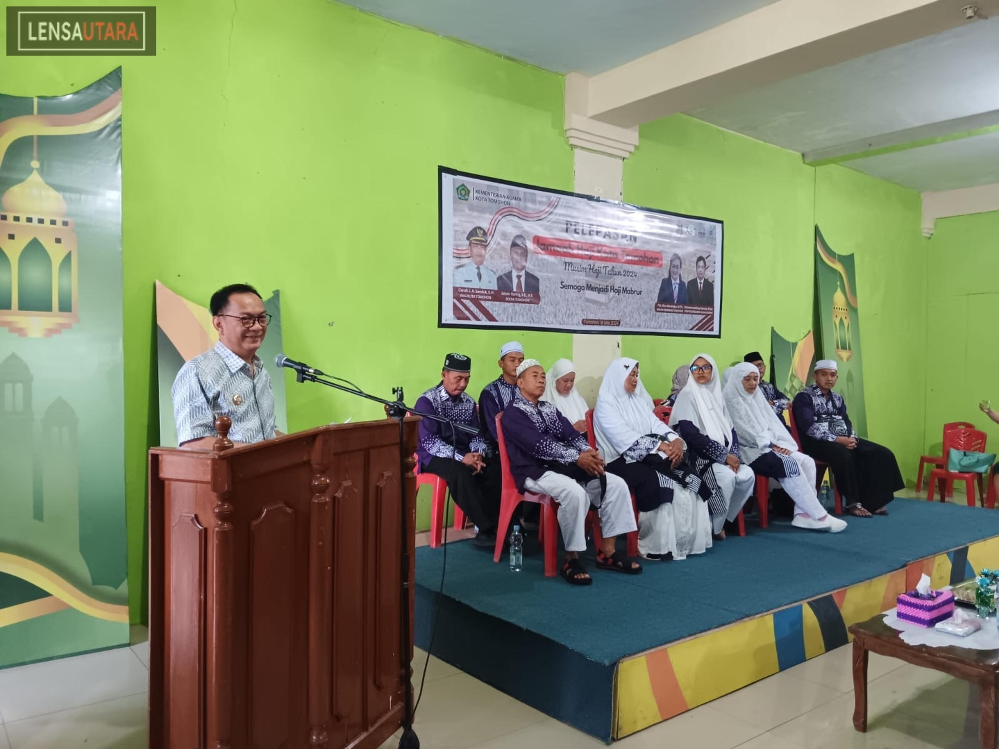 17 Calon Jemaah Kota Tomohon Dilepas Walikota Caroll