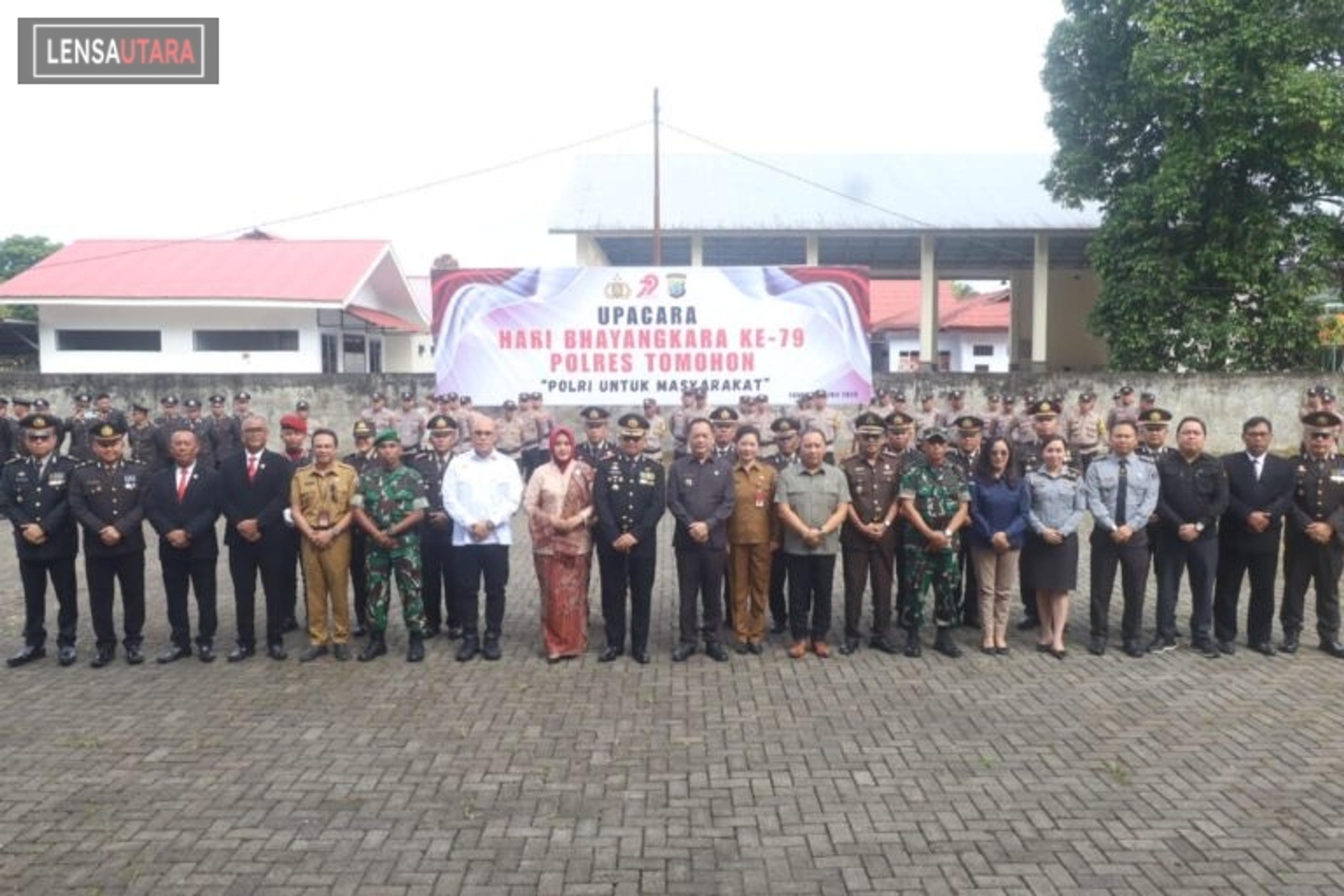 Di Hari Bhayangkara ke-79, Walikota Tomohon Apresiasi Pengabdian Jajaran Polri
