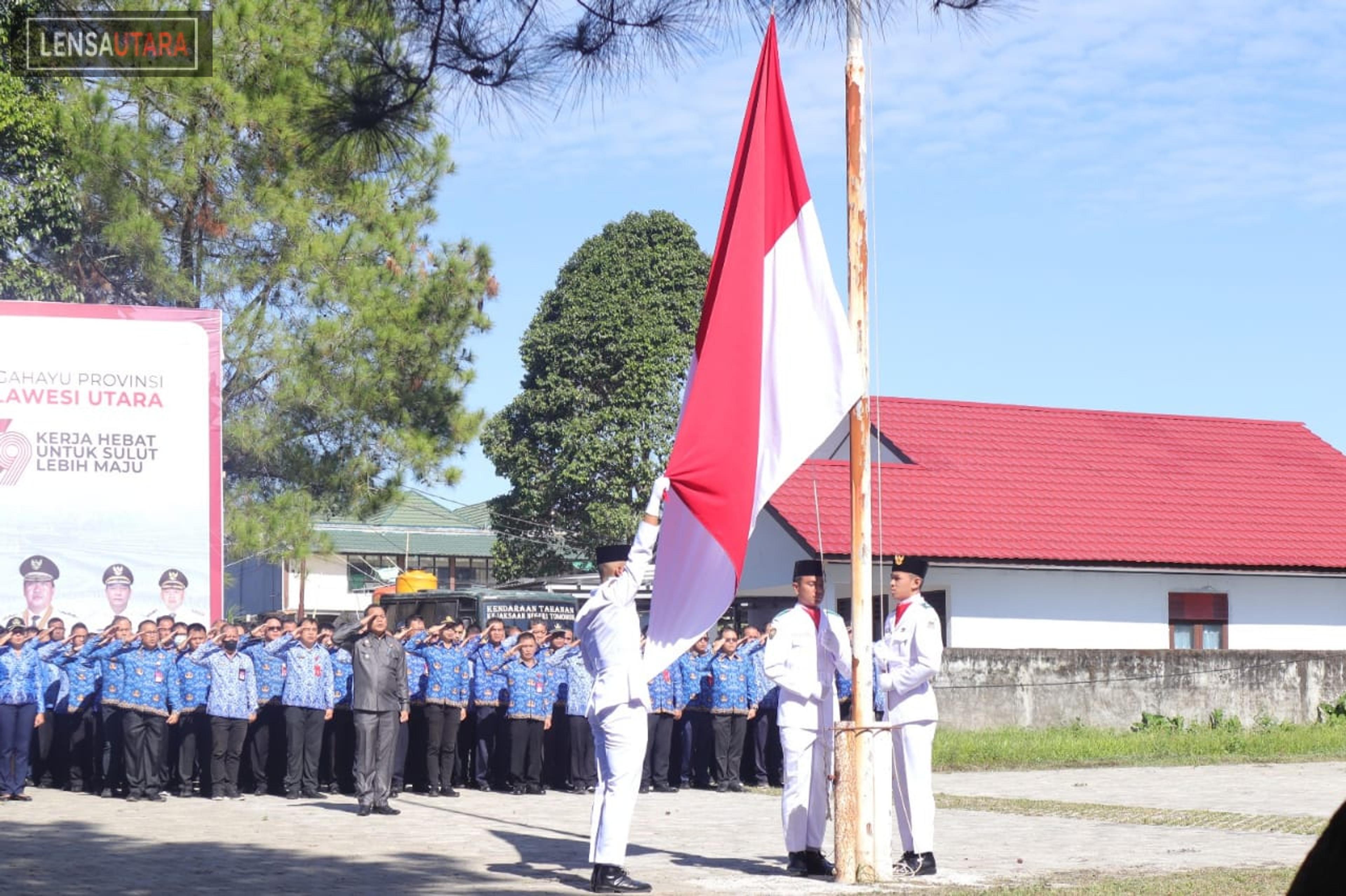 Pemkot Tomohon Gelar Upacara Bendera Peringati HUT Ke-59 Provinsi SULUT