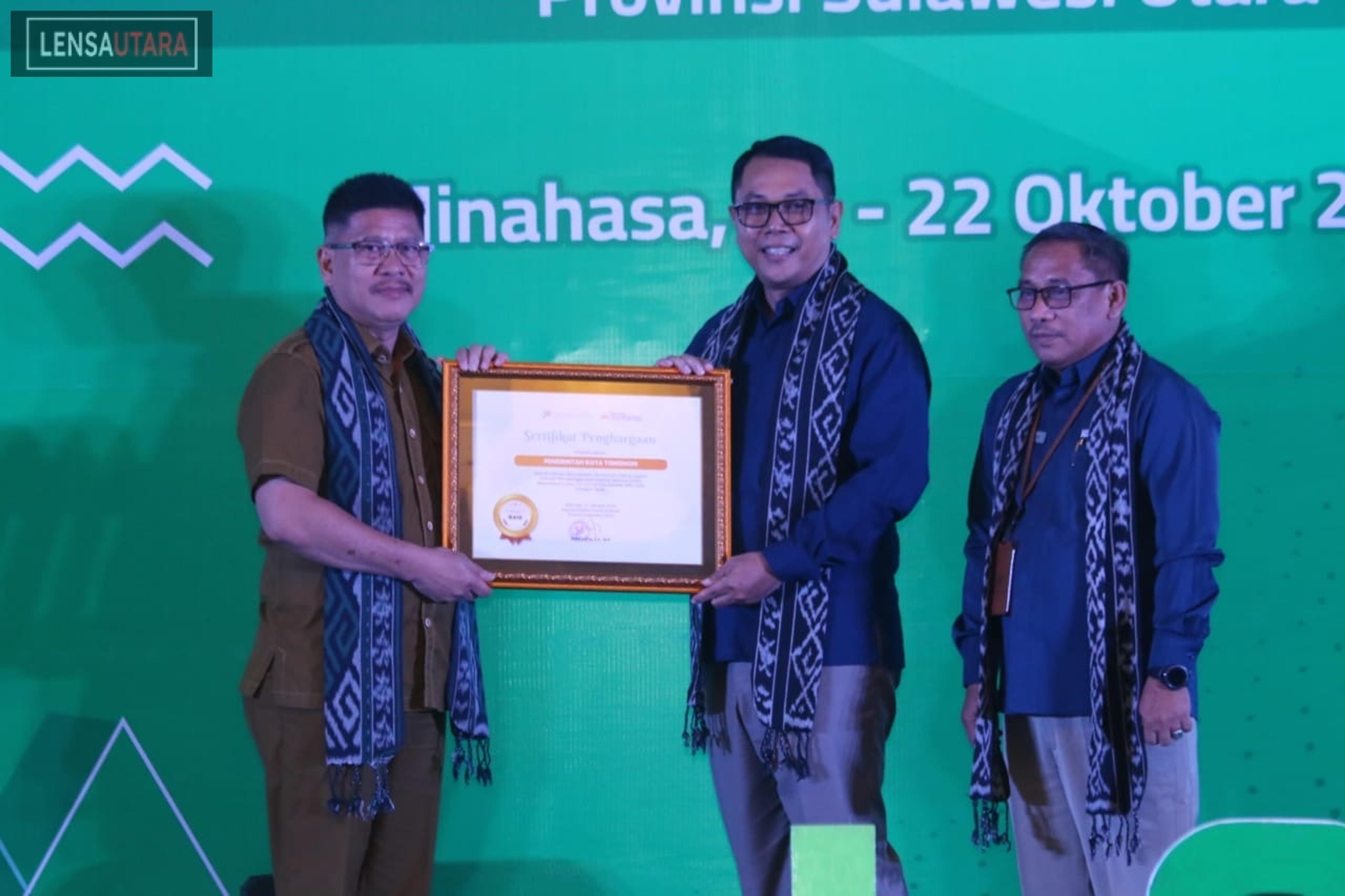 Tomohon Raih Penghargaan EPPS Predikat IPS Kategori Baik