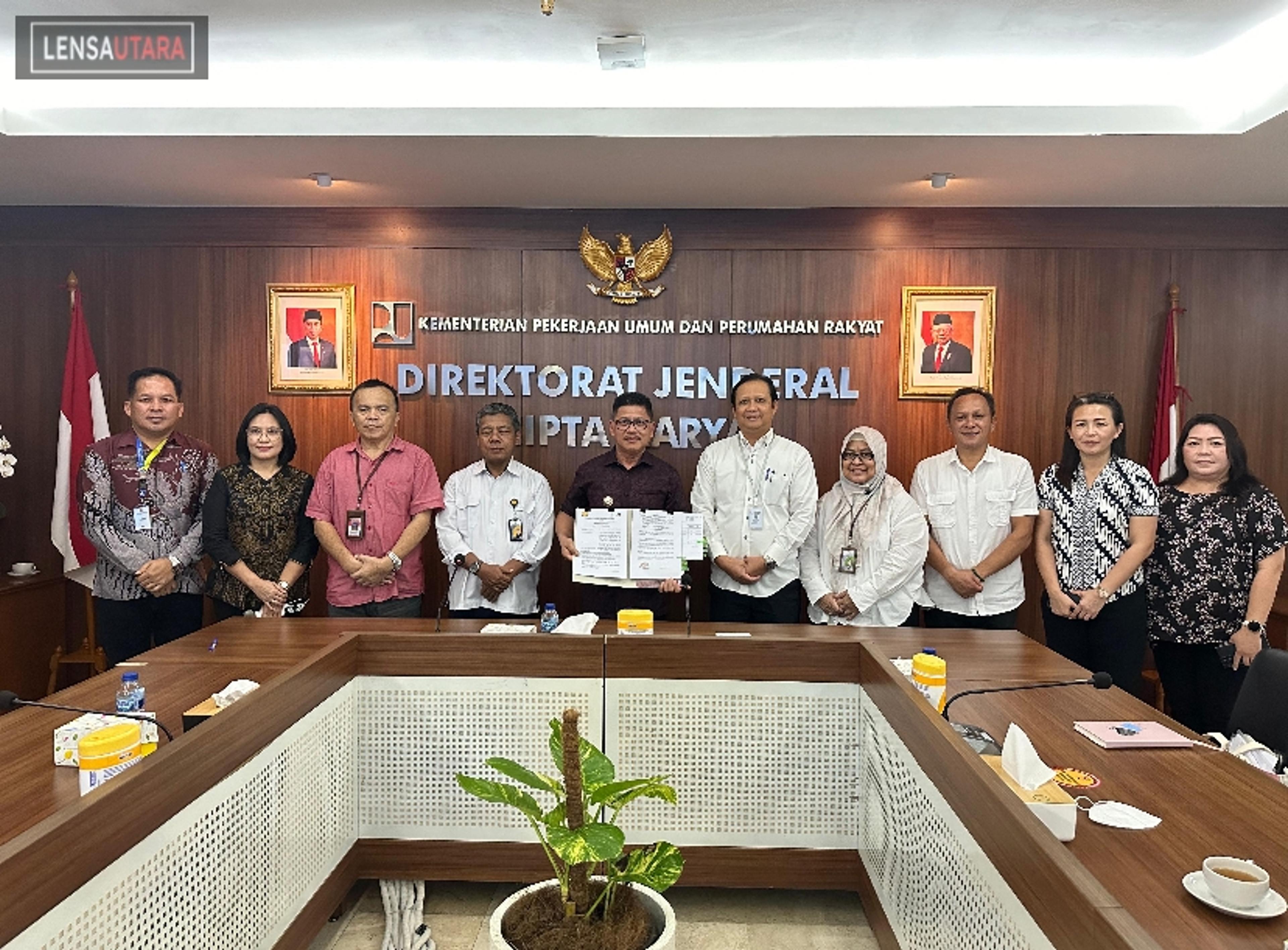 Kaligis Hadiri Penandatanganan Naskah Hibah dan BAST BMN di Kementerian PUPR