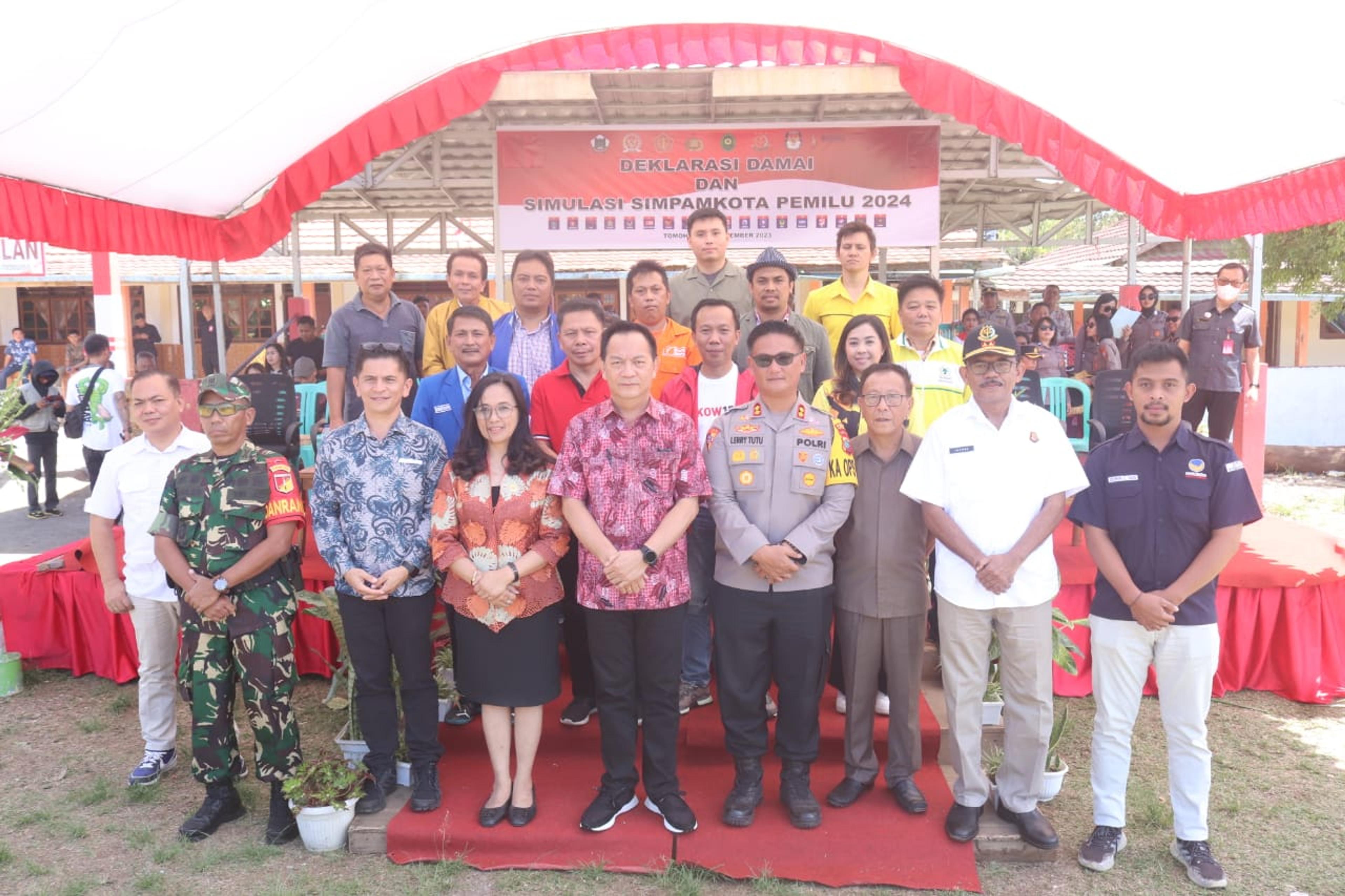Lerry Tutu Harap Kebersamaan dan Sinergitas Kawal Pemilu 2024 di Tomohon