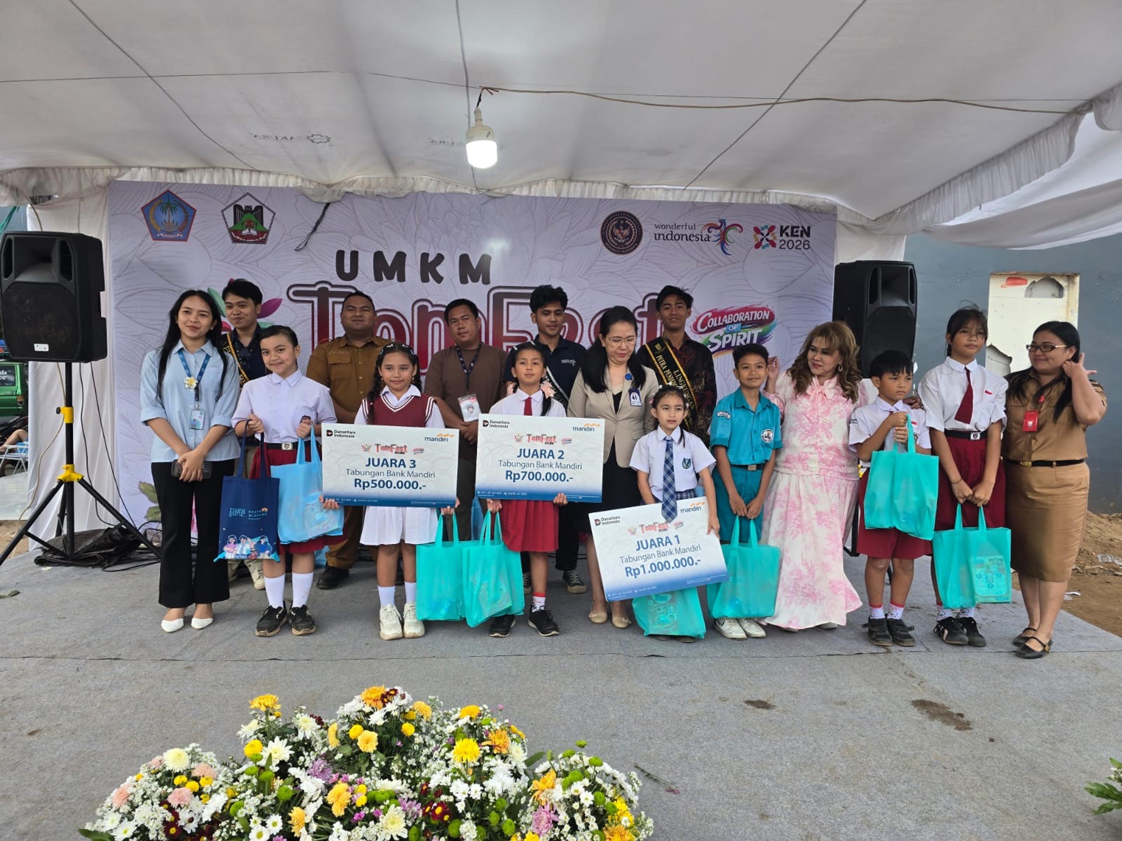 Pemenang lomba nyanyi tingkat SD se kota Tomohon.(Foto:ist.)