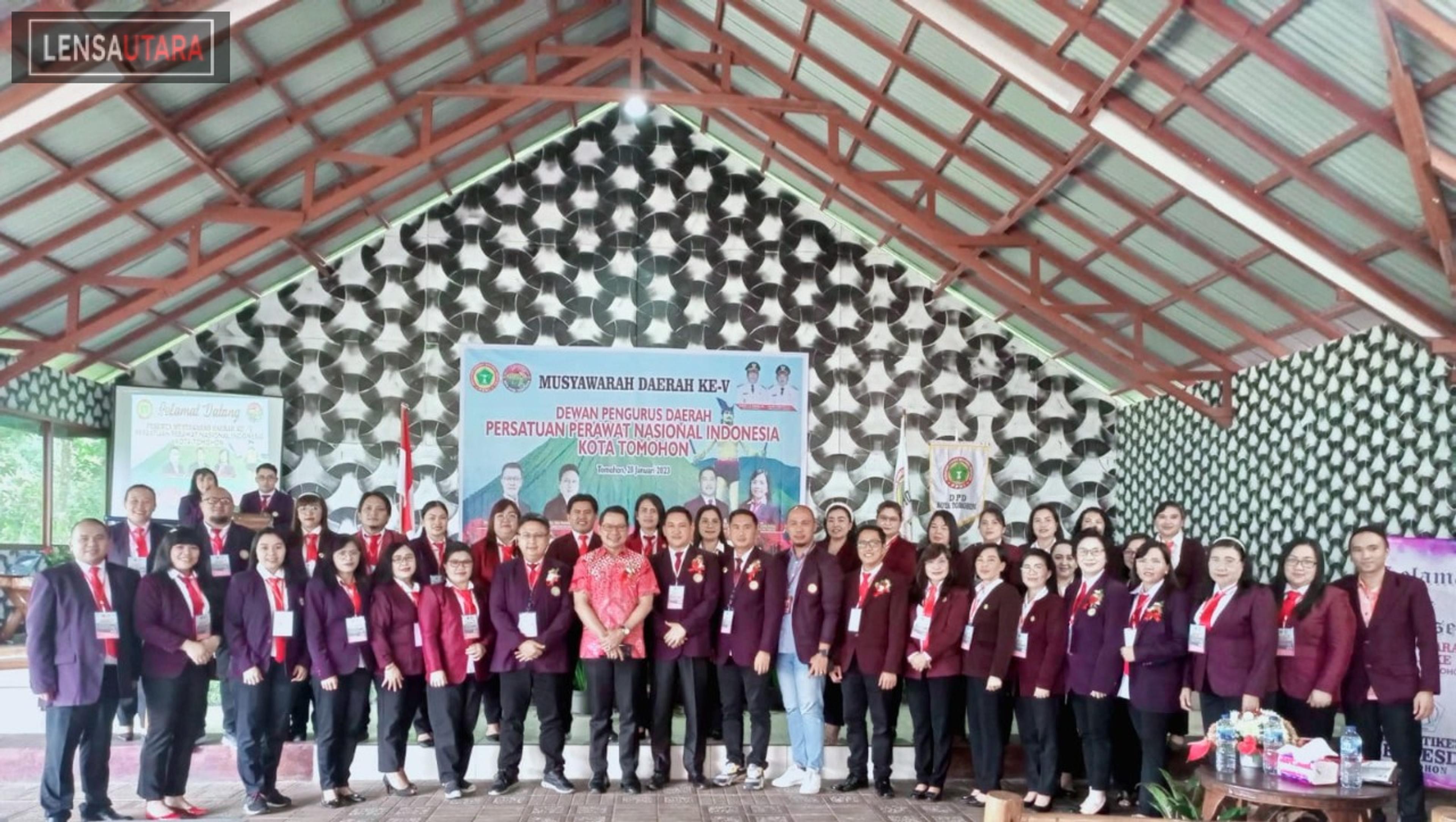 Gelar Musda Ke-V, Lontaan Kembali Terpilih Ketua DPD PPNI Kota Tomohon periode 2023-2028