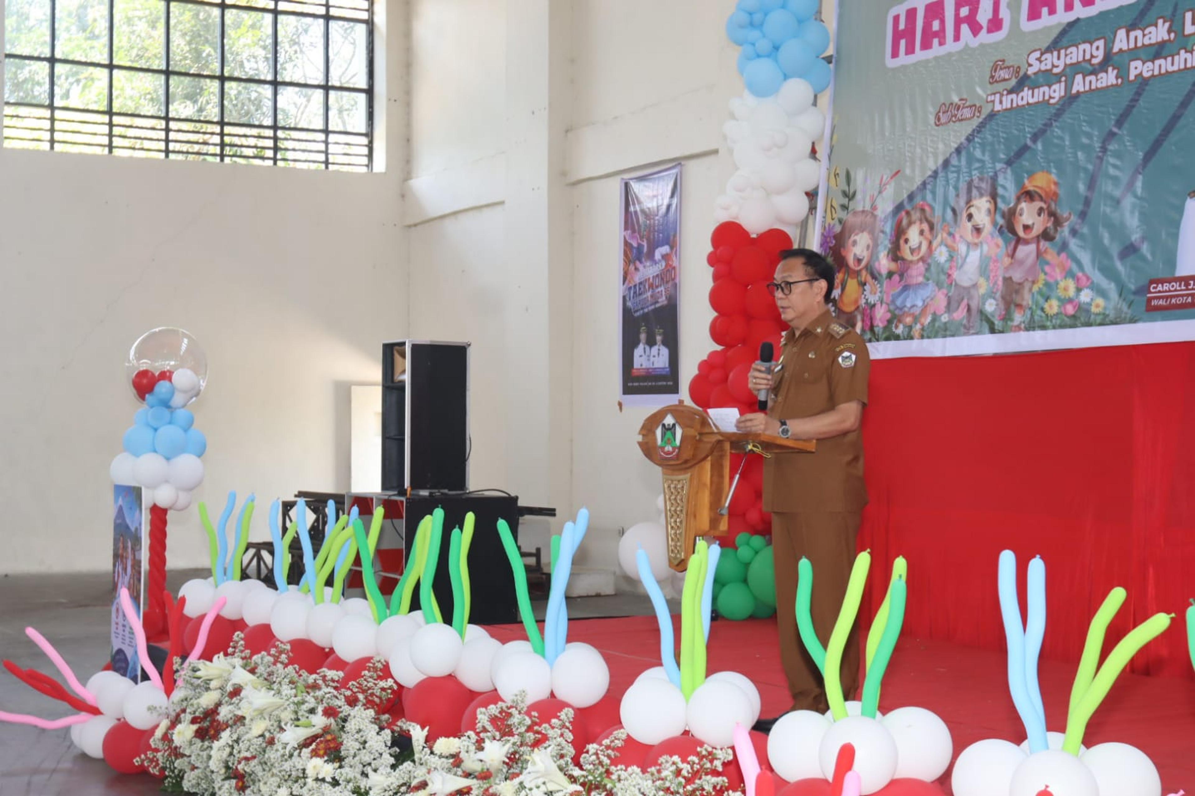 Festival Anak Kota Tomohon 2026 dalam rangka memperingati Hari Anak Nasional ke-42 Tahun 2026, dilaksanakan di GOR Babe Palar. (Ist)