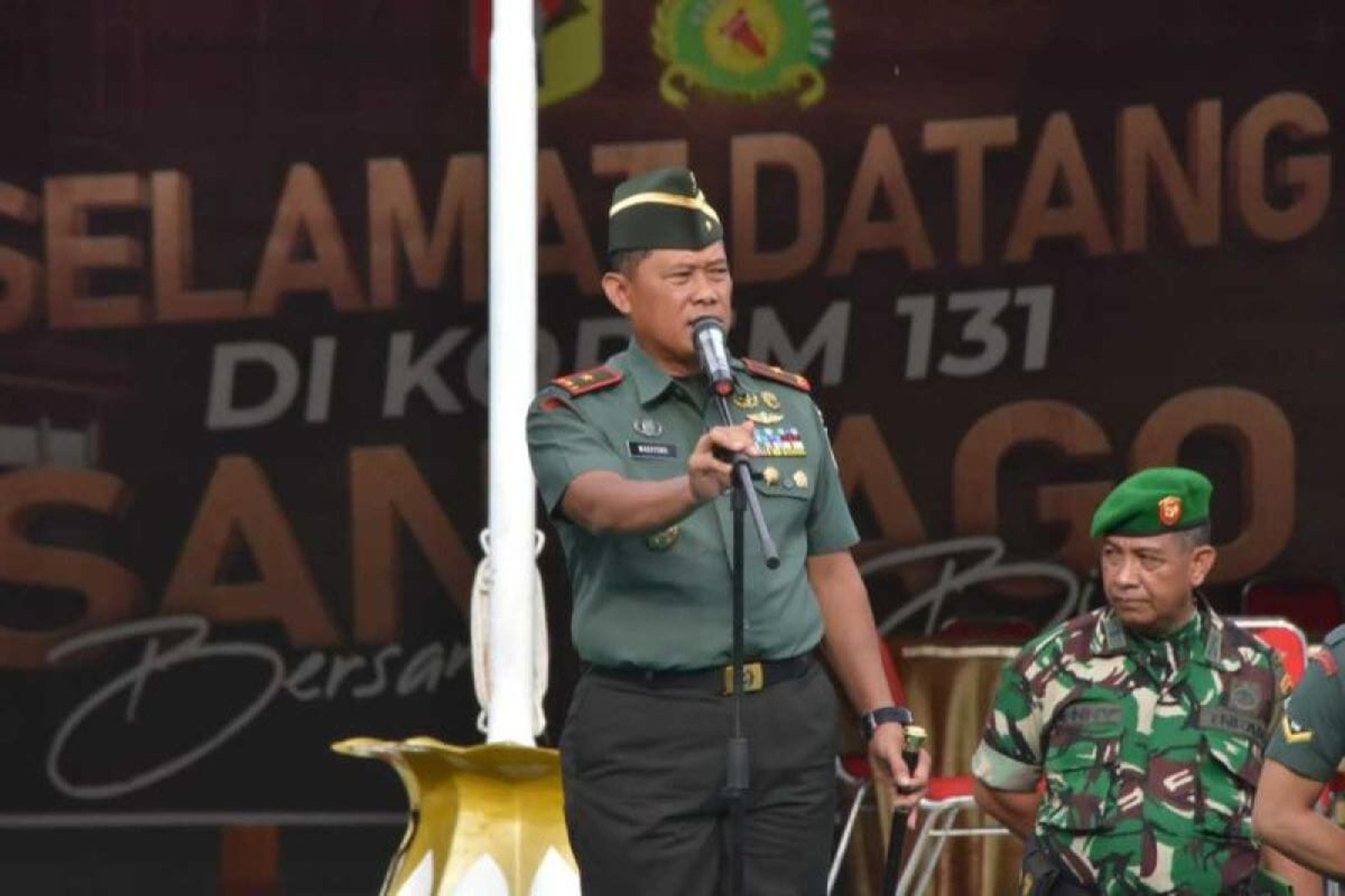Danrem 131/Santiago Pimpin Apel Gelar Kesiapan Pengamanan Pemilu 2024