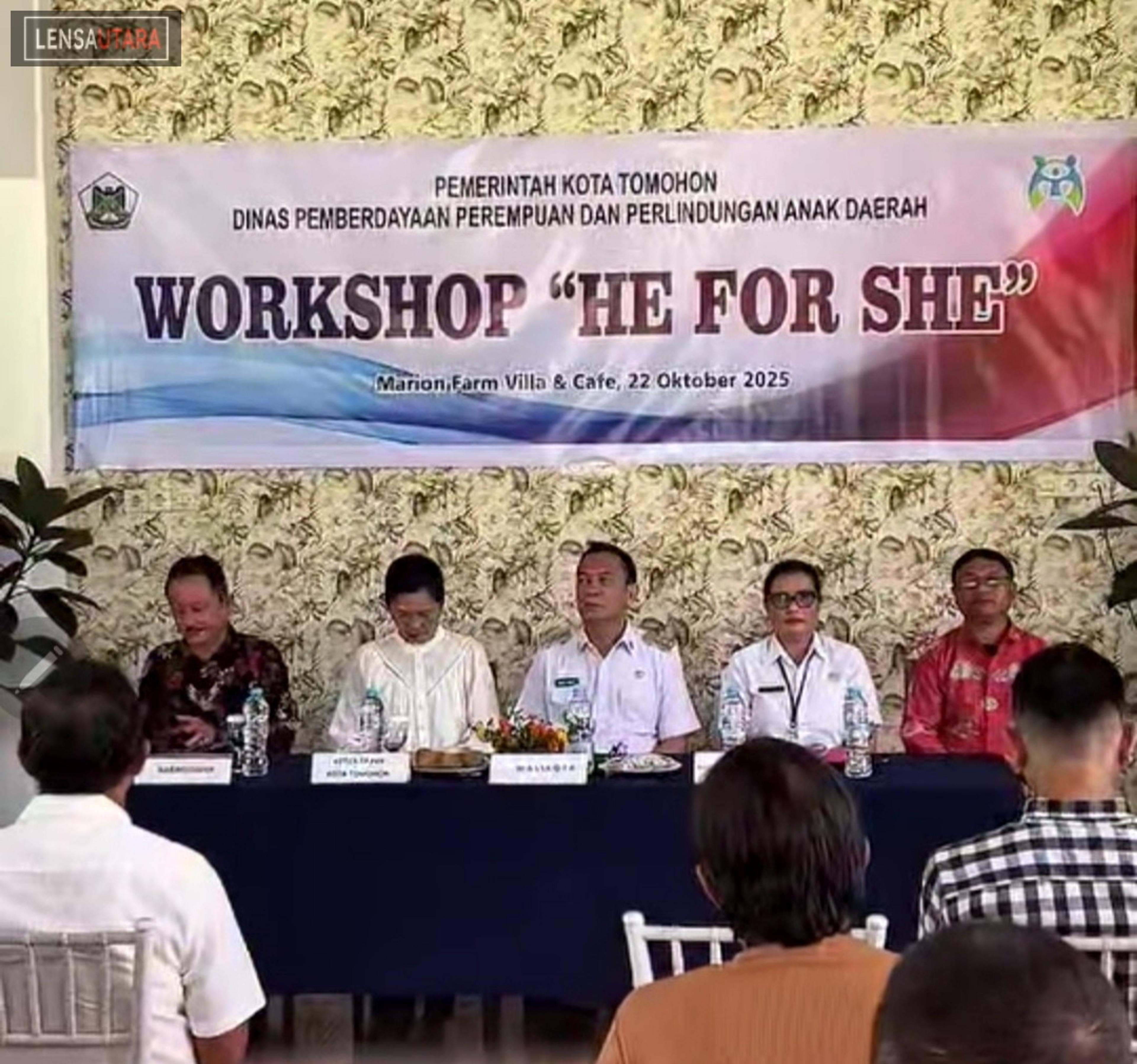 Workshop Gerakan Laki-laki Mendukung Kesetaraan Gender, Walikota Tomohon: Jadi Pelopor Keharmonisan Keluarga