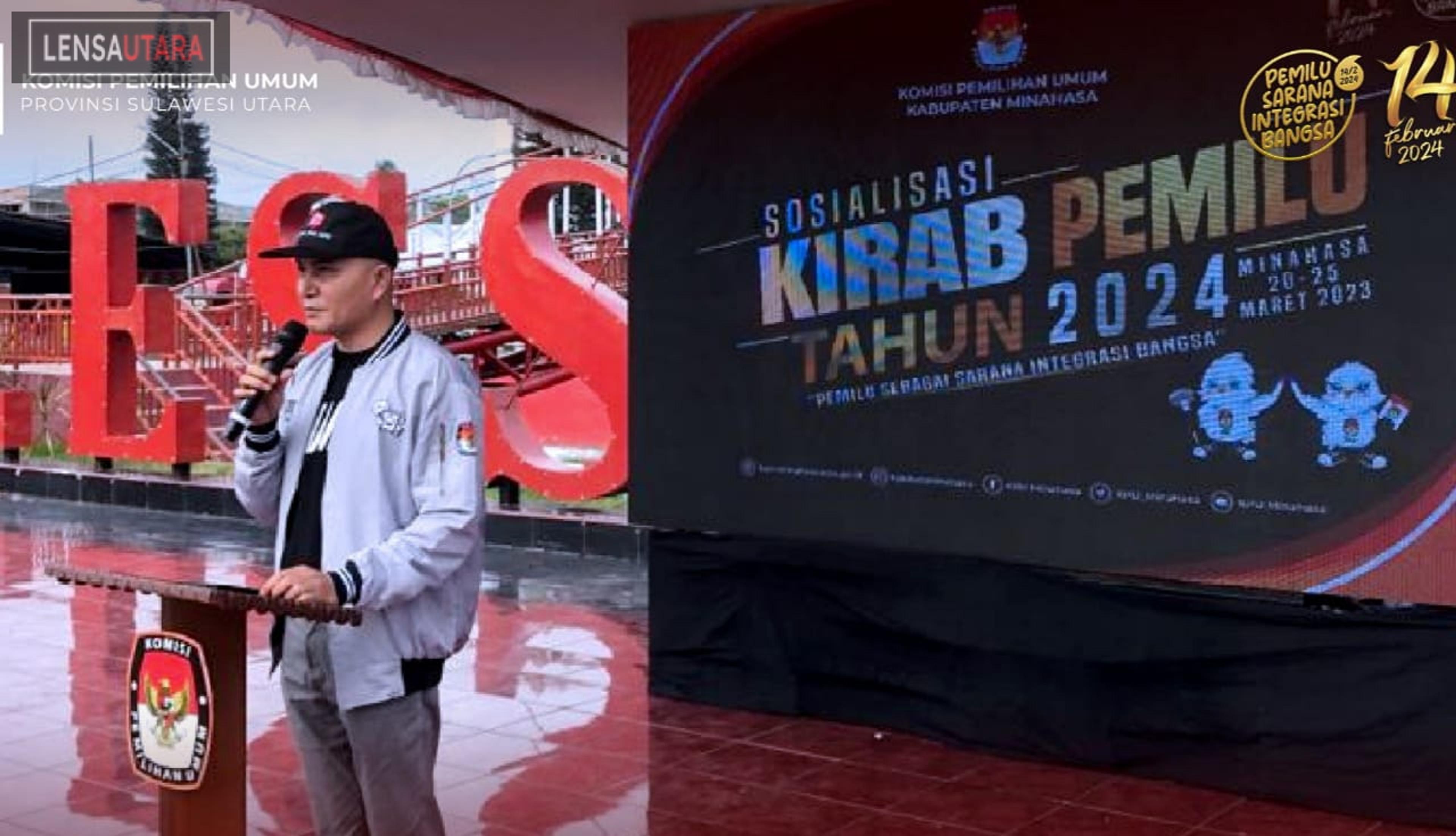 Kirab Pemilu di Minahasa, Ketua KPU Sulut: Wujudkan Pemilu 2024 Sebagai Sarana Integrasi Bangsa