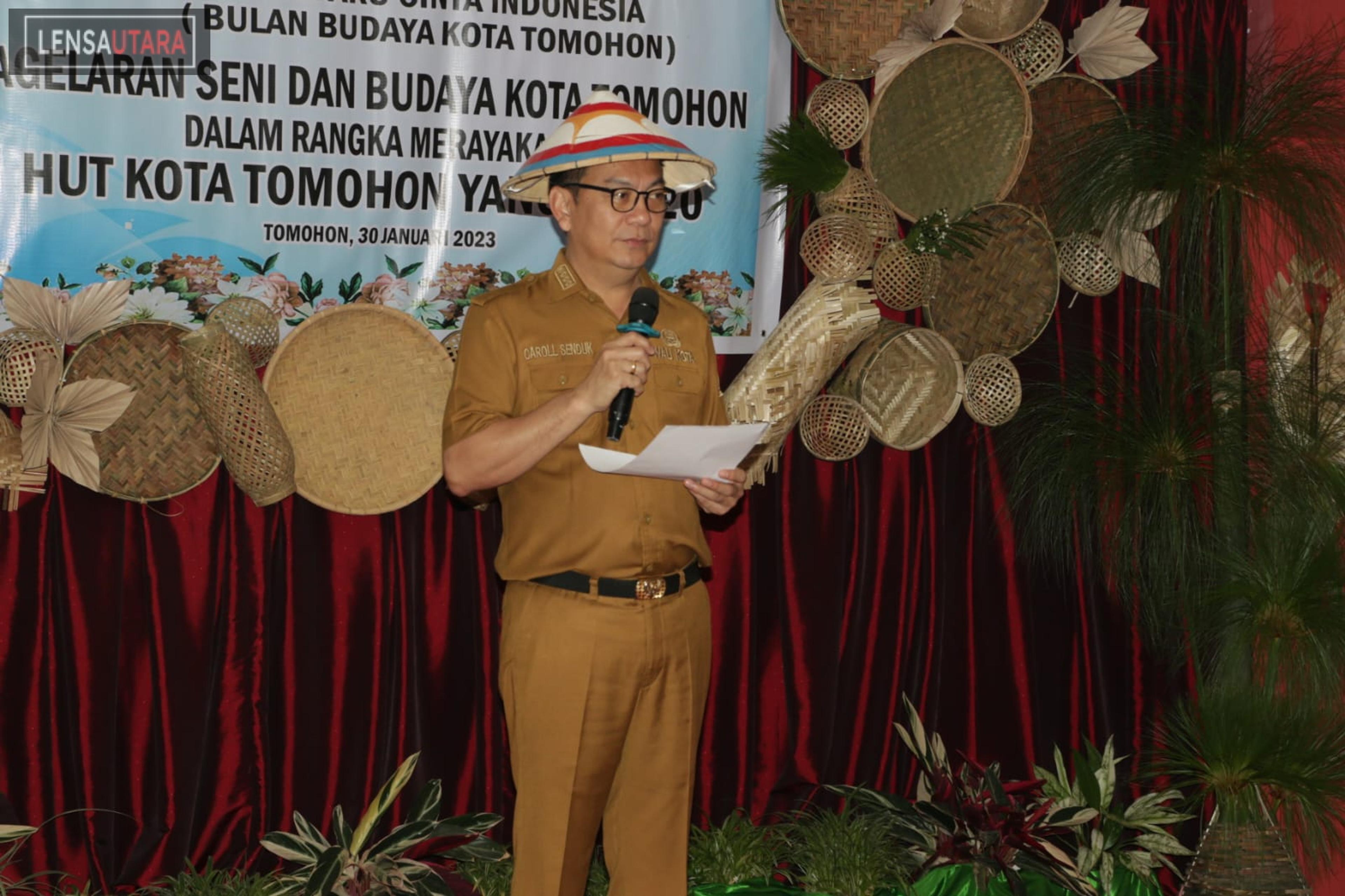 Walikota Tomohon Apresiasi Pagelaran Seni dan Budaya PAUD Happy Holly Kids