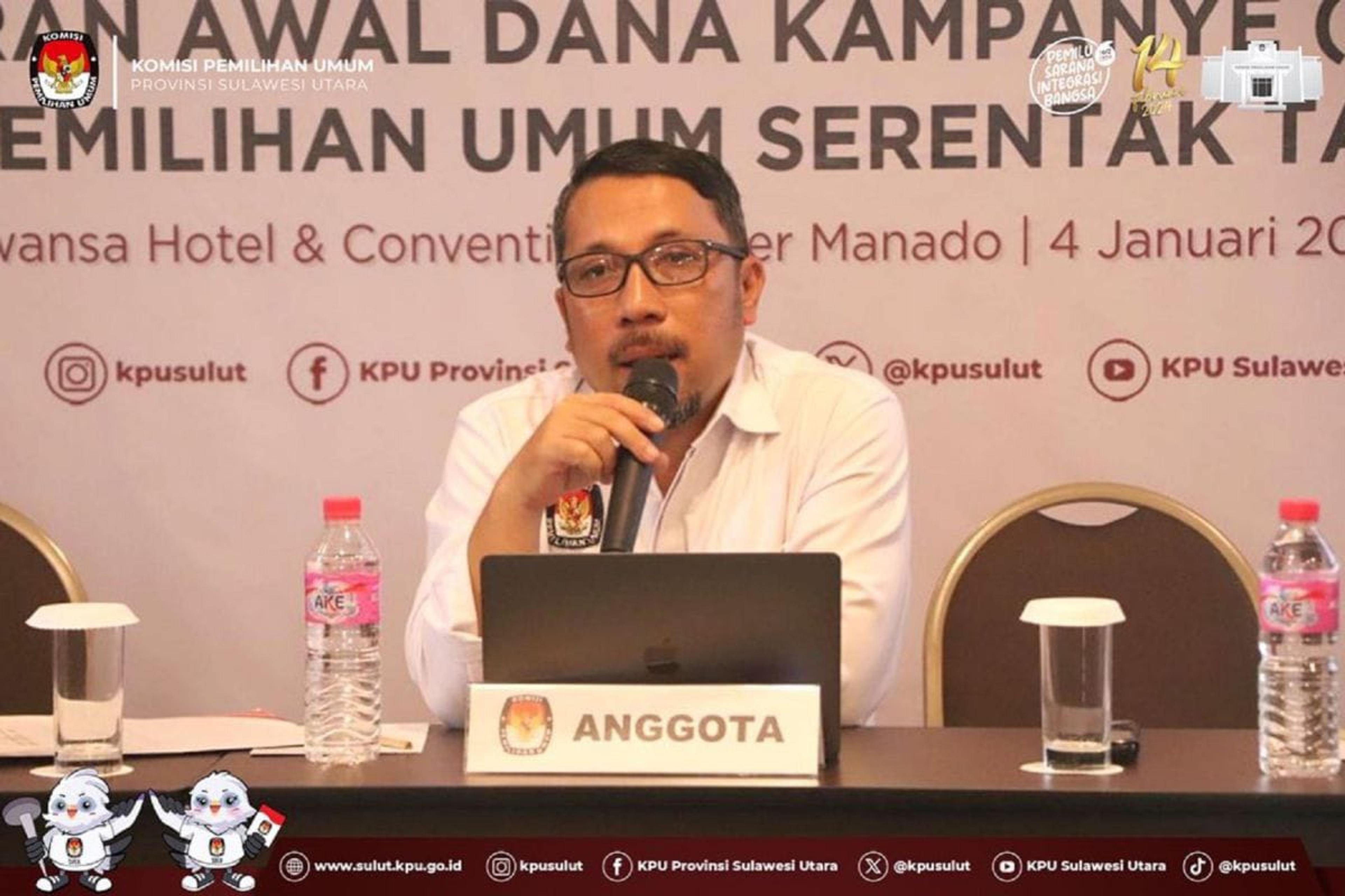 KPU Sulut: Parpol Tidak Sampaikan LADK Disanksi Pembatalan Kepesertaan