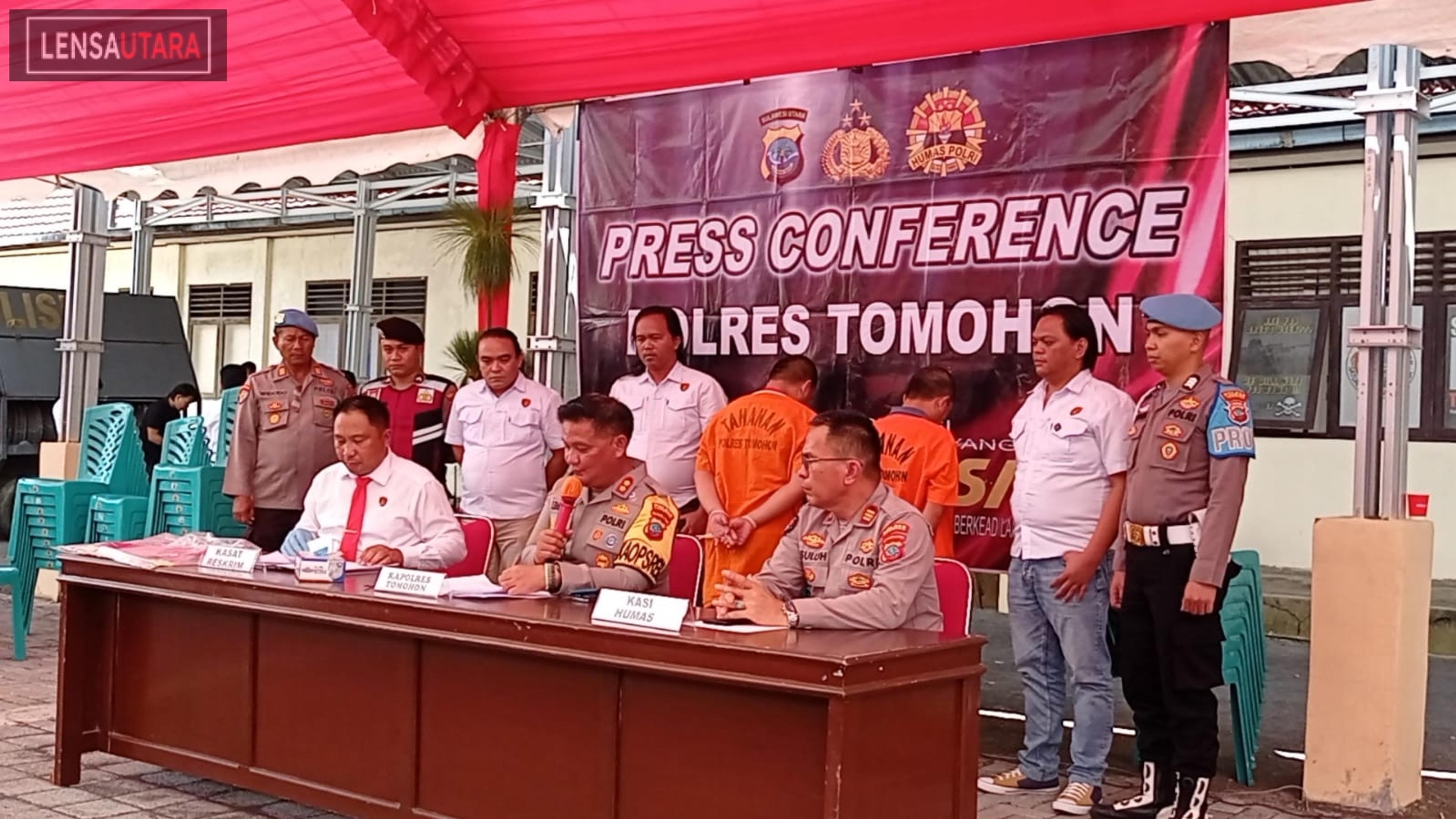 Polres Tomohon Tetapkan 2 Tersangka Kasus Pembunuhan Diego Piyoh