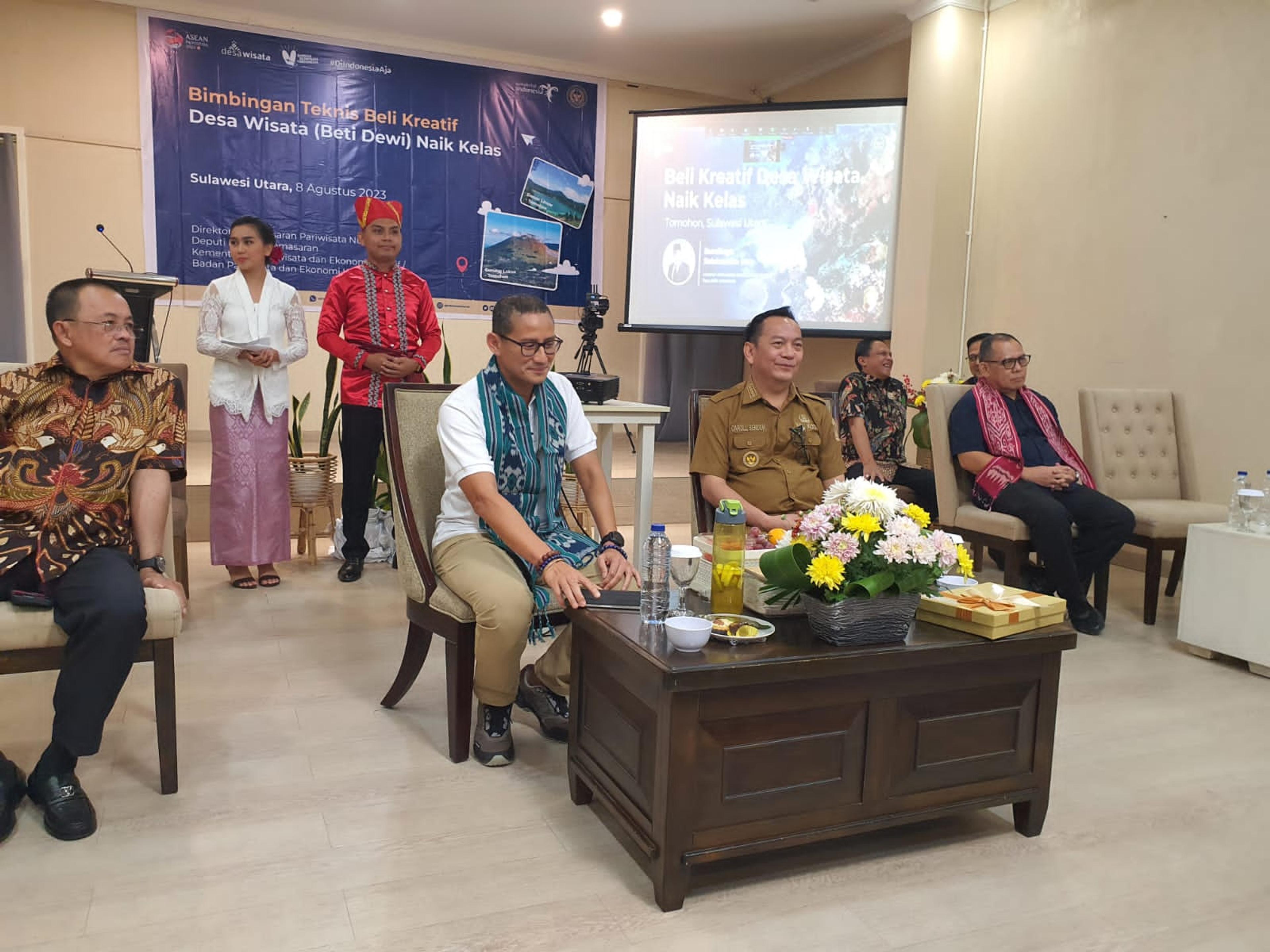 Menparekraf: Bimtek Beti Dewi Perkuat Desa Wisata di Sulut Naik Kelas