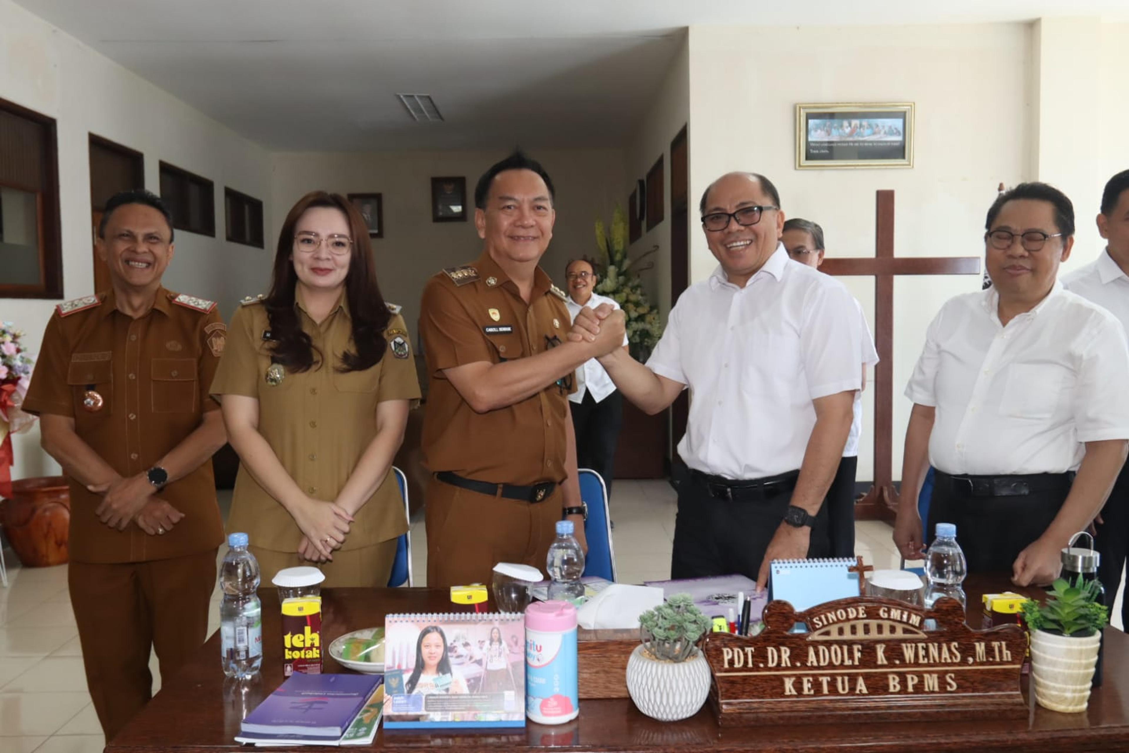 Pemkot dan Sinode GMIM Tandatangani Kesepakatan Bersama tentang Optimalisasi Kawasan Strategis Pusat Kota Tomohon