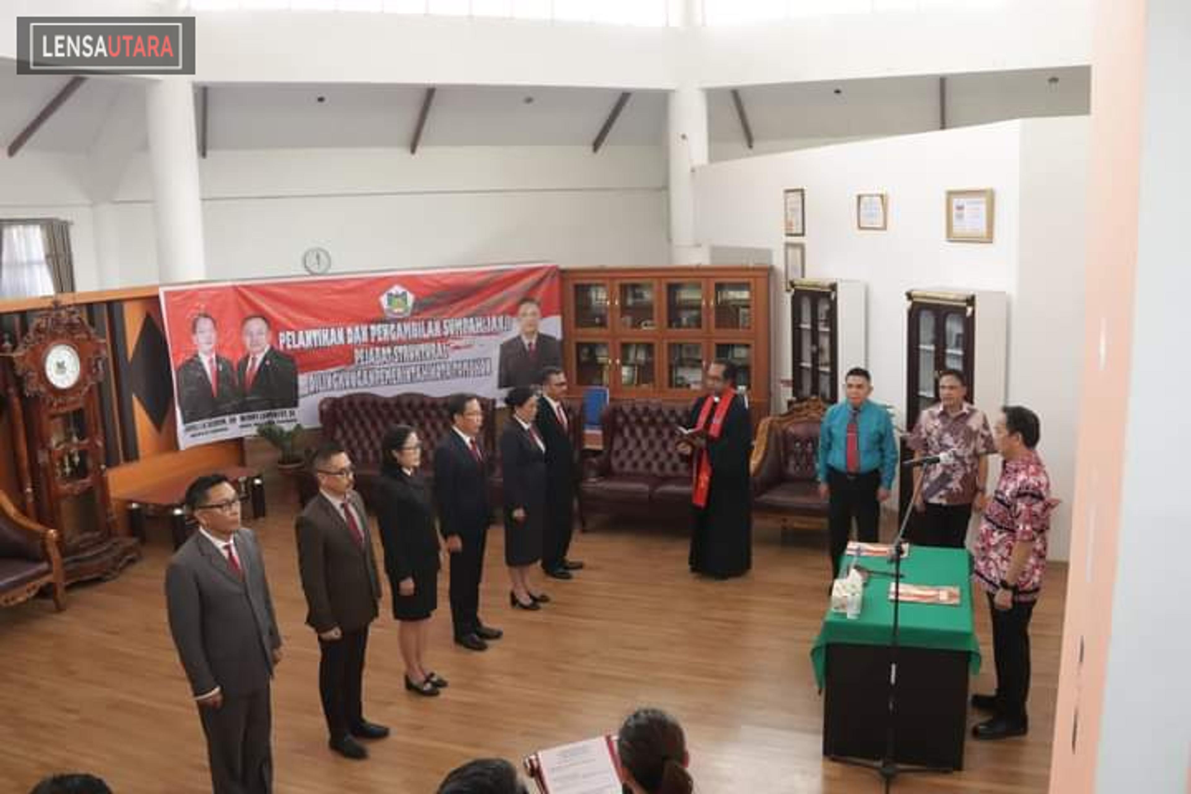 3 Asisten, 2 Kadis dan Setwan Dilantik Caroll Senduk