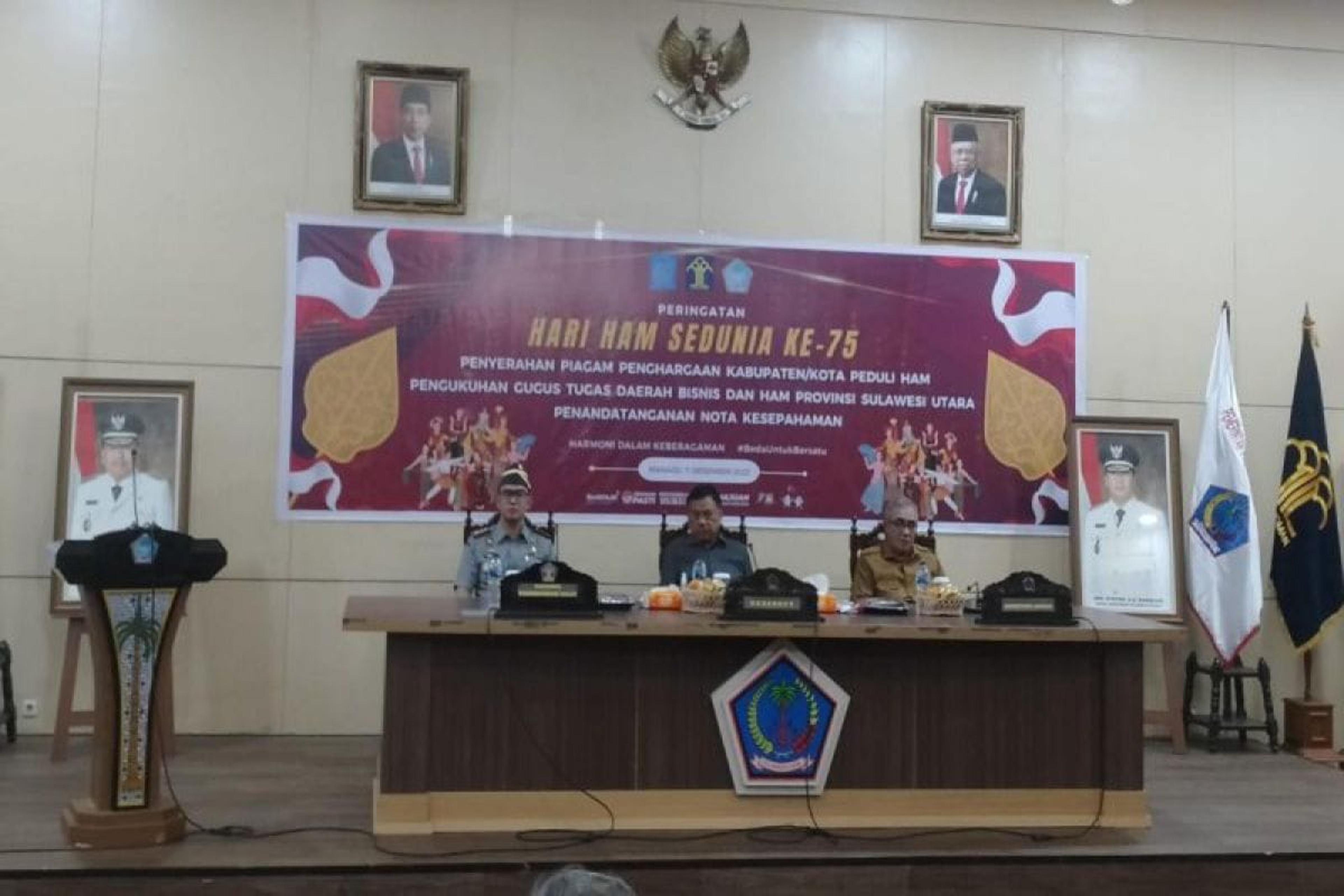 Sulut Provinsi Pertama Kukuhkan Gugus Tugas Daerah Bisnis dan HAM